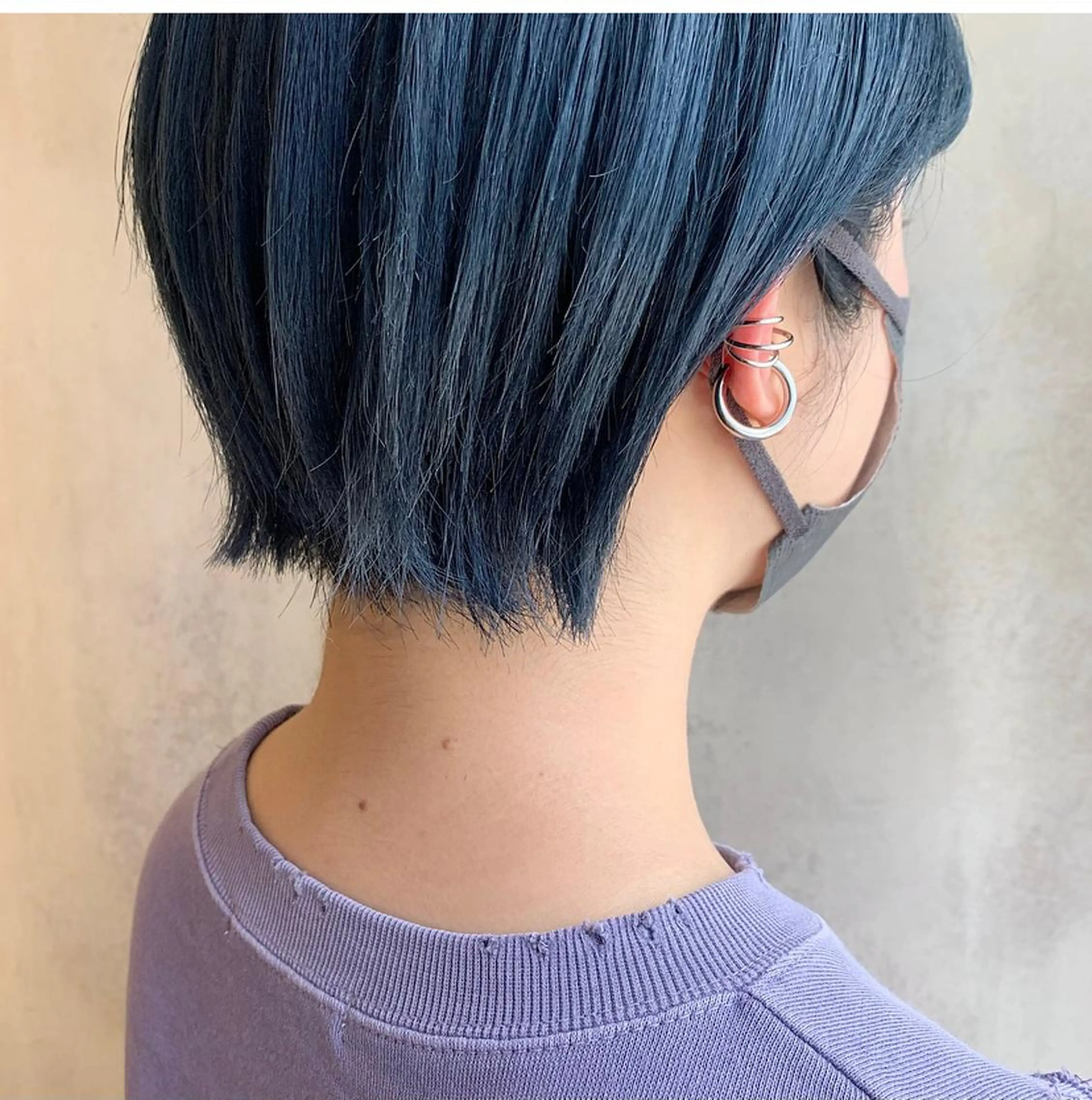 ショート ヘアカラー トリートメント 顔まわりカット/ 艶感カラー/sikiのヘアスタイル
