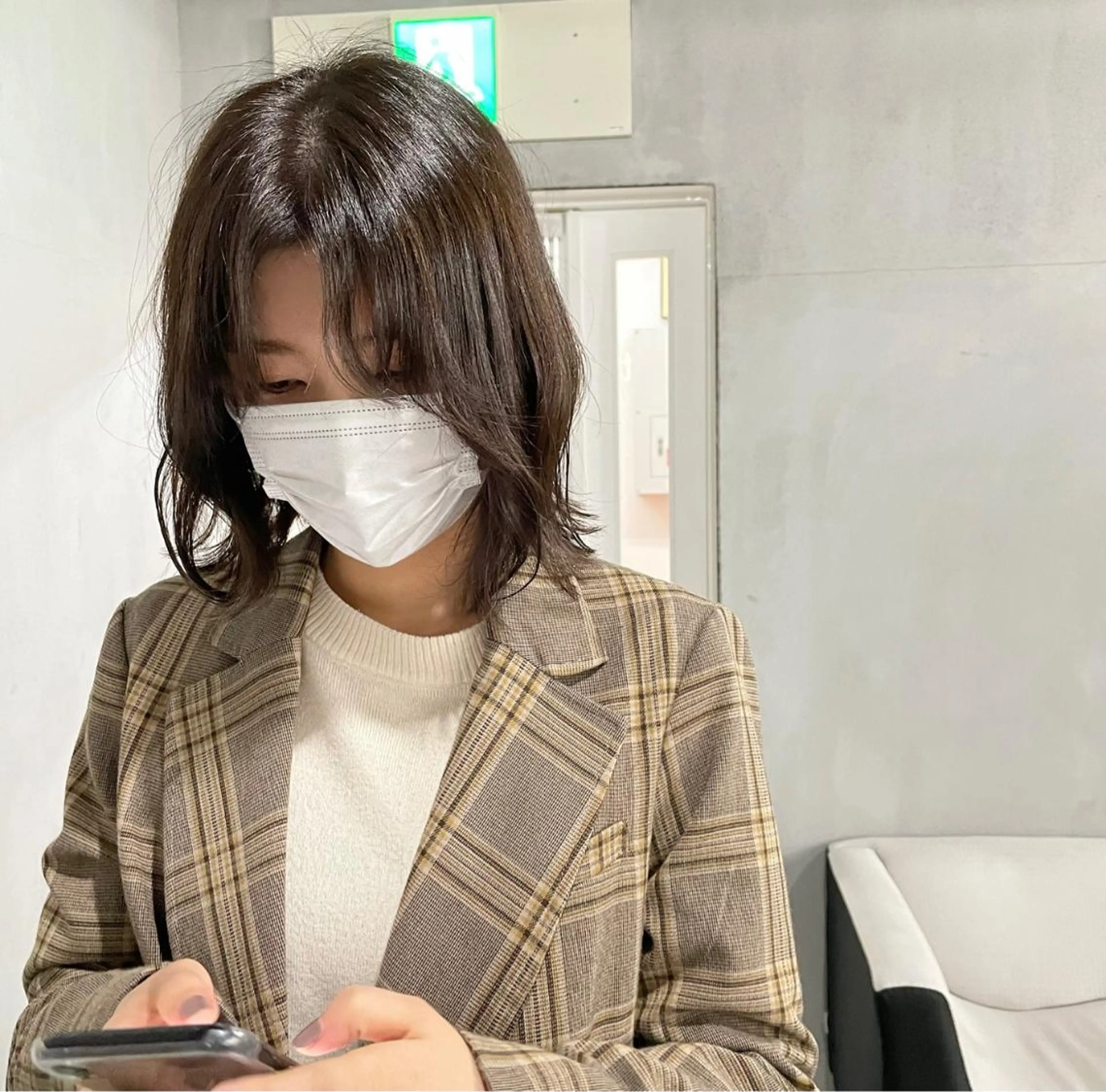 ショート カラー パーマ ヘアアレンジ メンズ キッズ ネイル マツエク・マツパ メンズ韓国風 ブラウンカラー カラーマツエク 韓国風マツエク ボブ #tag 稗田綾加のヘアスタイル