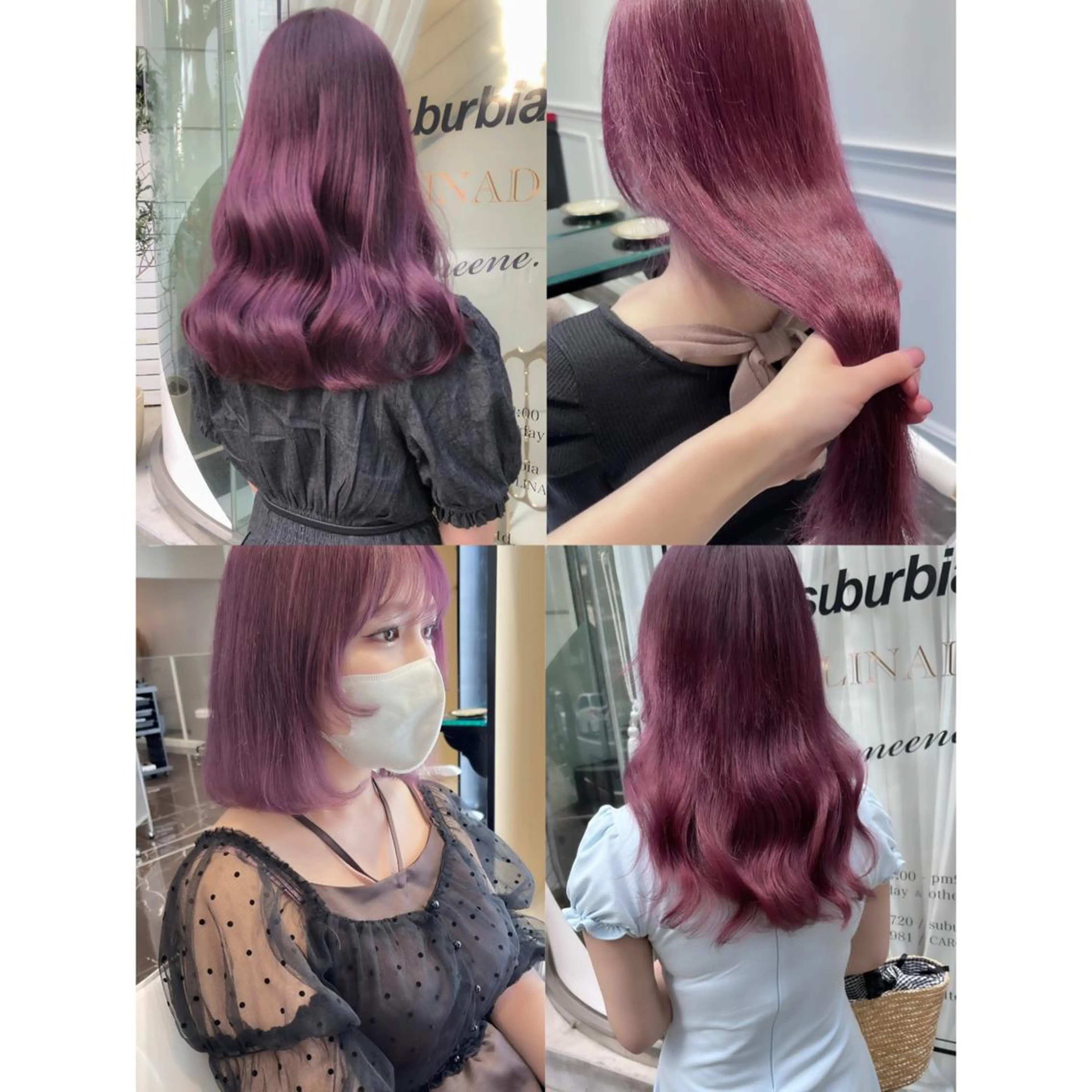 ロング カラー ブリーチ ラベンダーカラー ラベンダーピンク ピンクカラー ヘアカラー LOTTA CUCCI所属・miyu /トレンド カラー×艶髪のヘアスタイル