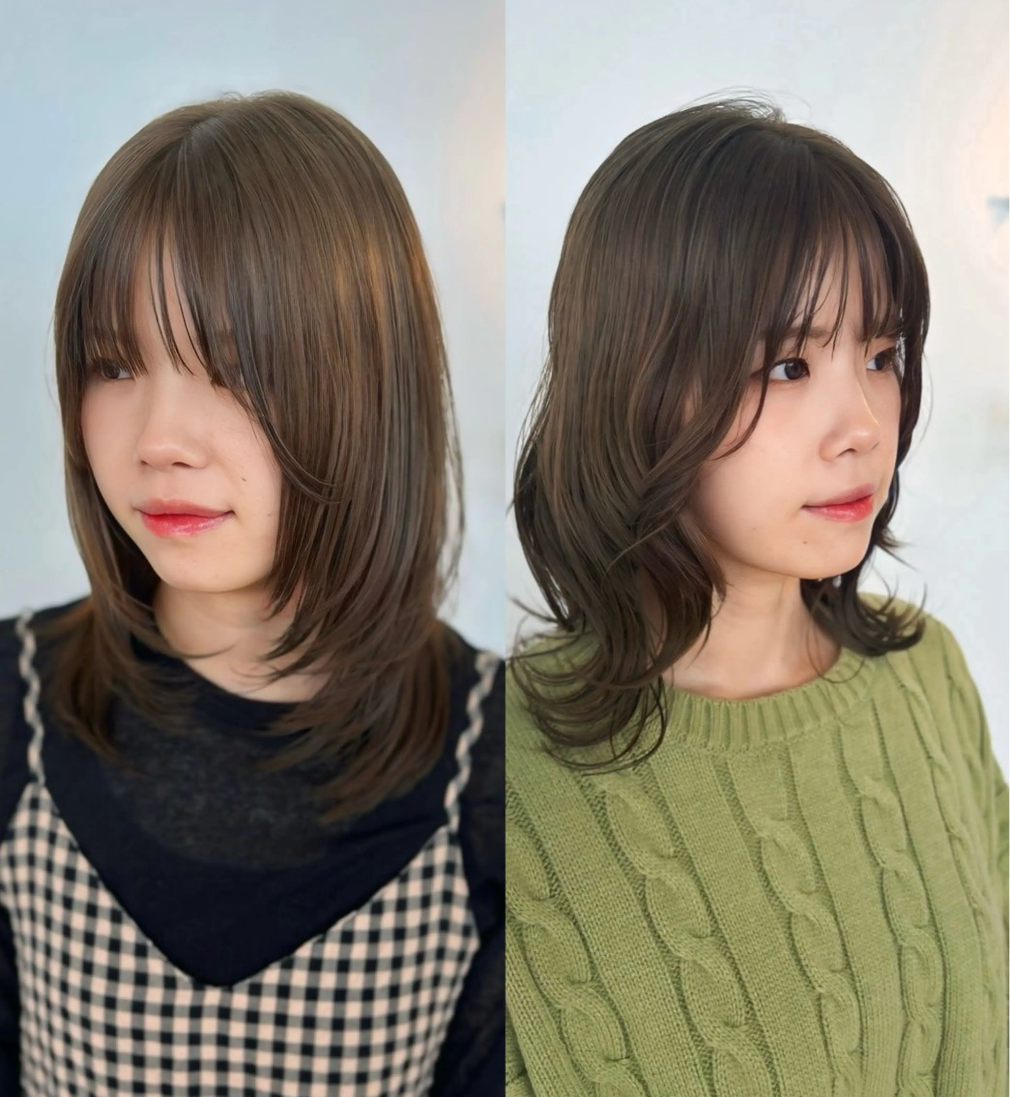 ミディアム カラー カット ヘアカラー LIFE 本店所属・ハイトーン×韓国 レイヤー/ 小林達哉のヘアスタイル
