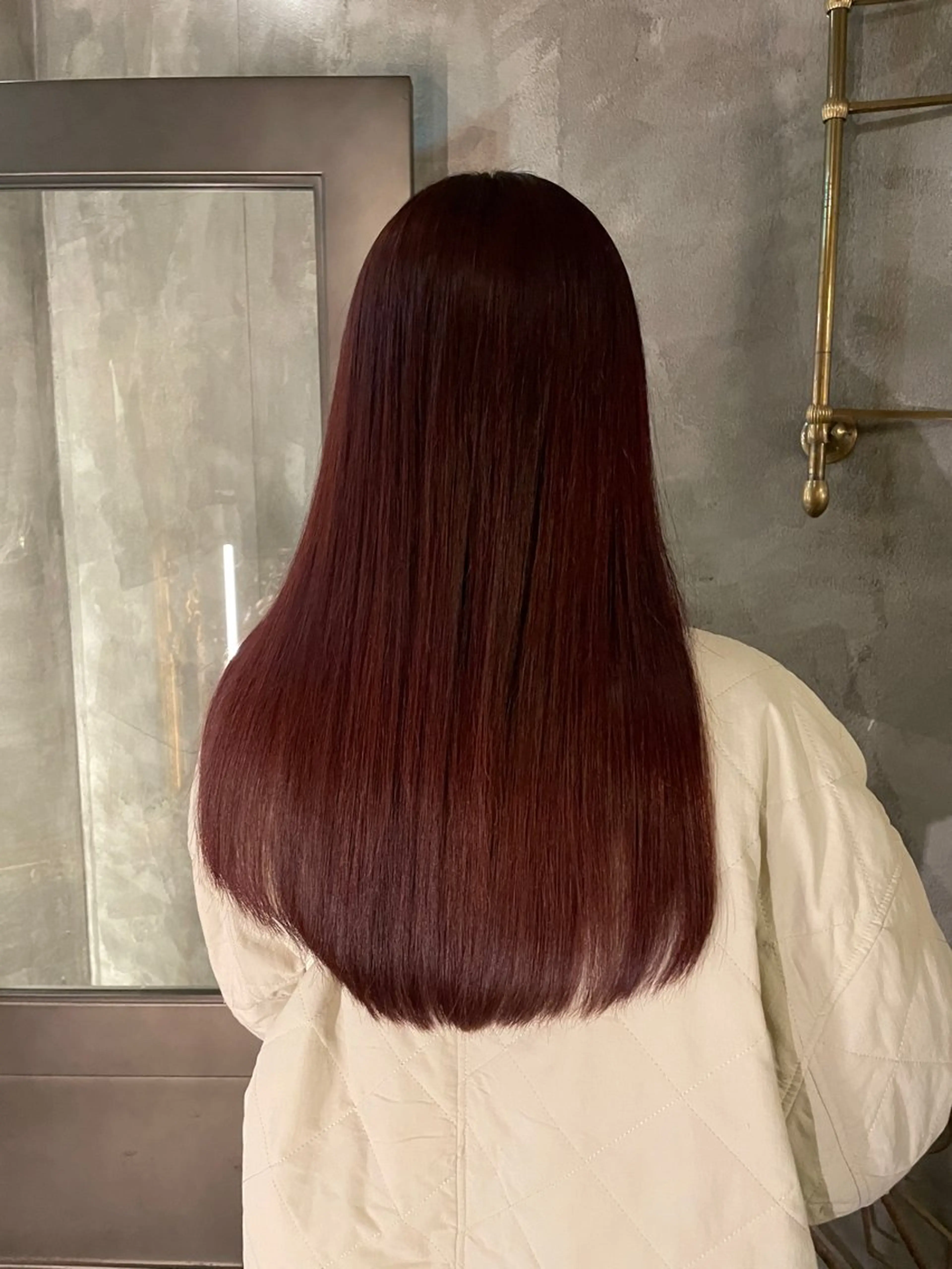 ロング カラー パーマ ヘアアレンジ カット ヘアカラー トリートメント レイヤー/ 透明感カラー/マドカのヘアスタイル