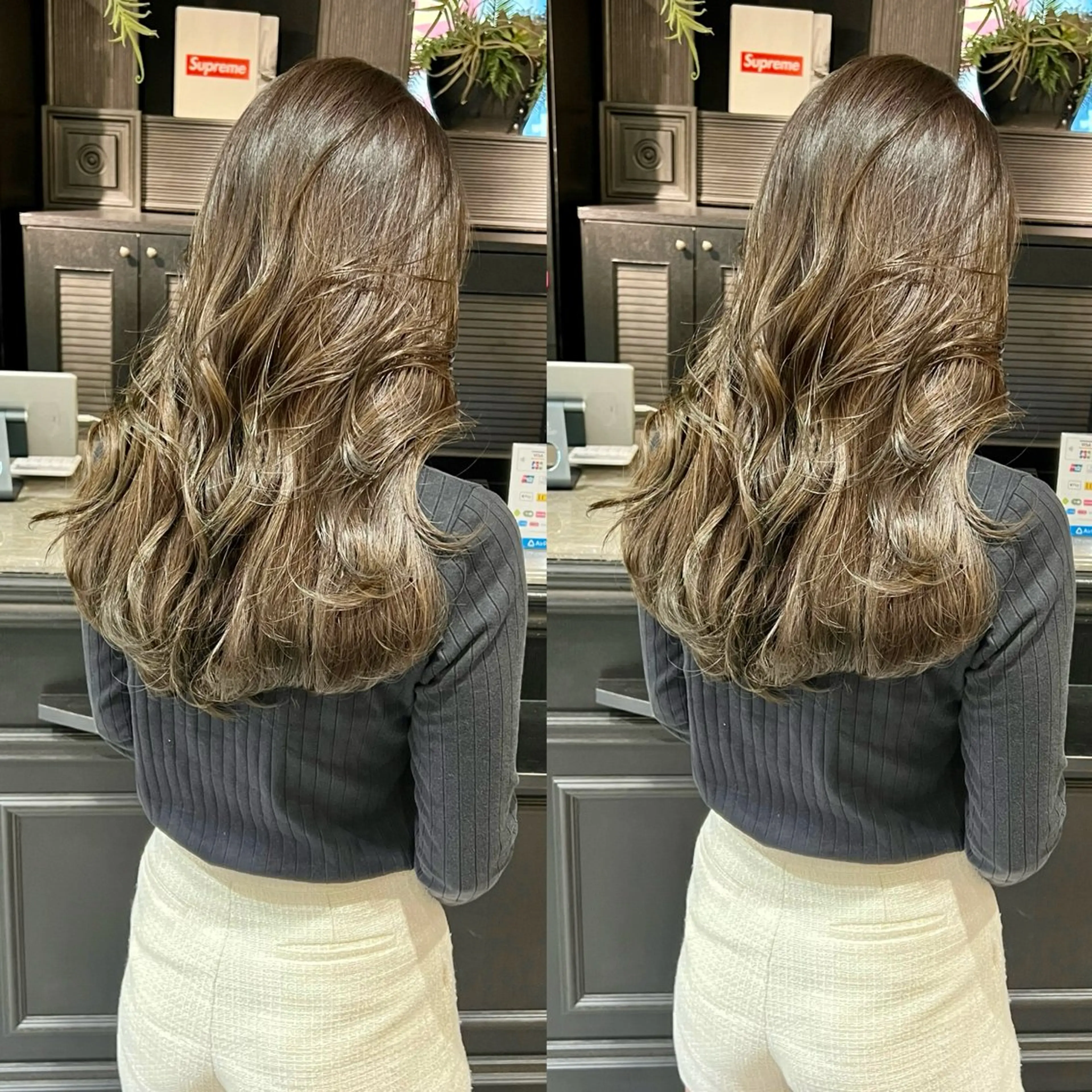 セミロング カット ヘアカラー トリートメント Monan 渋谷店所属・🎀艶髪の達人 飯田啓奨🎀のヘアスタイル