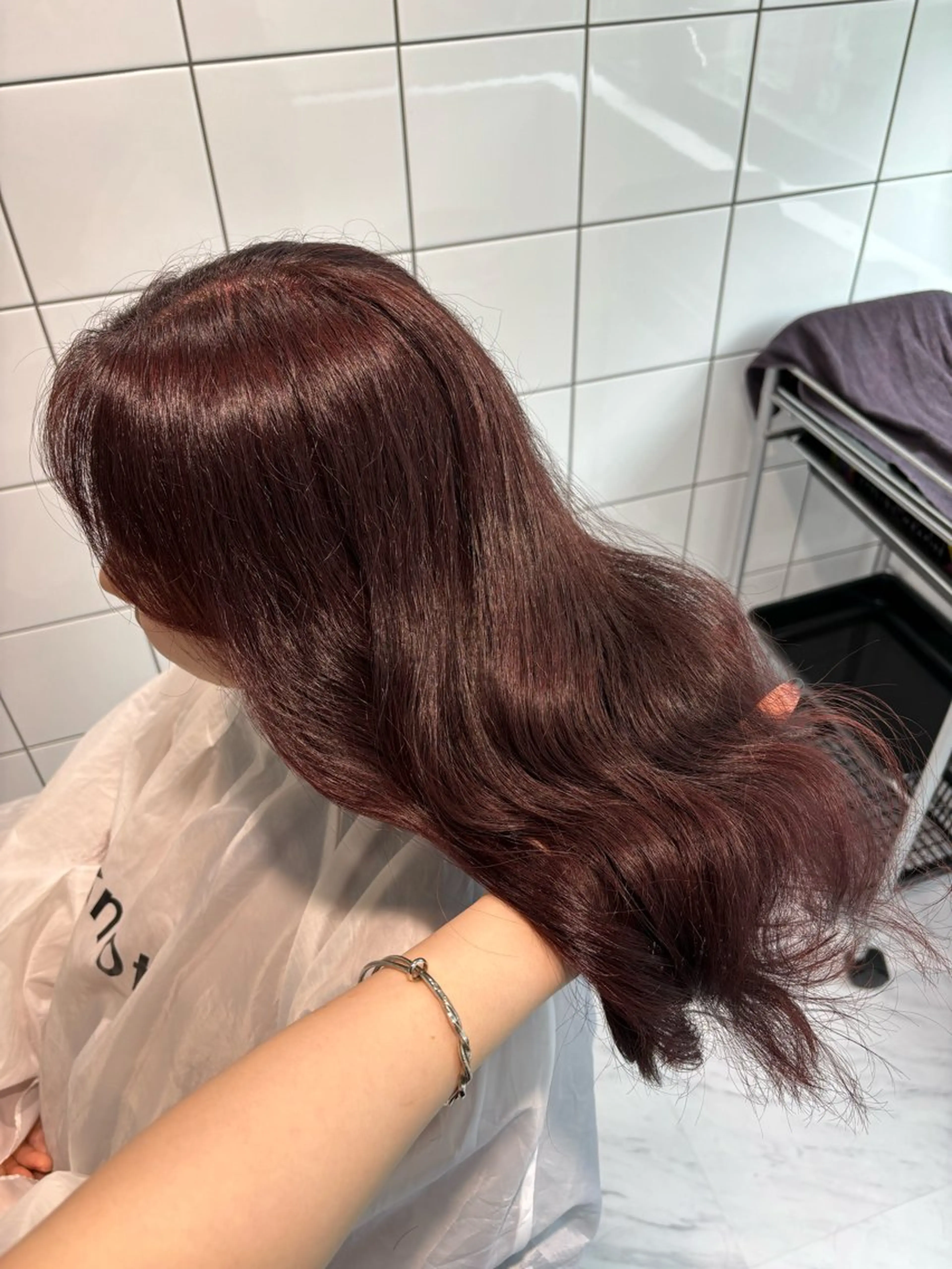 ロング カラー カット ヘアカラー トリートメント ヘッドスパ ヘアセット 表参道♡暗髪^ྀི 艶カラー♡アユミのヘアスタイル