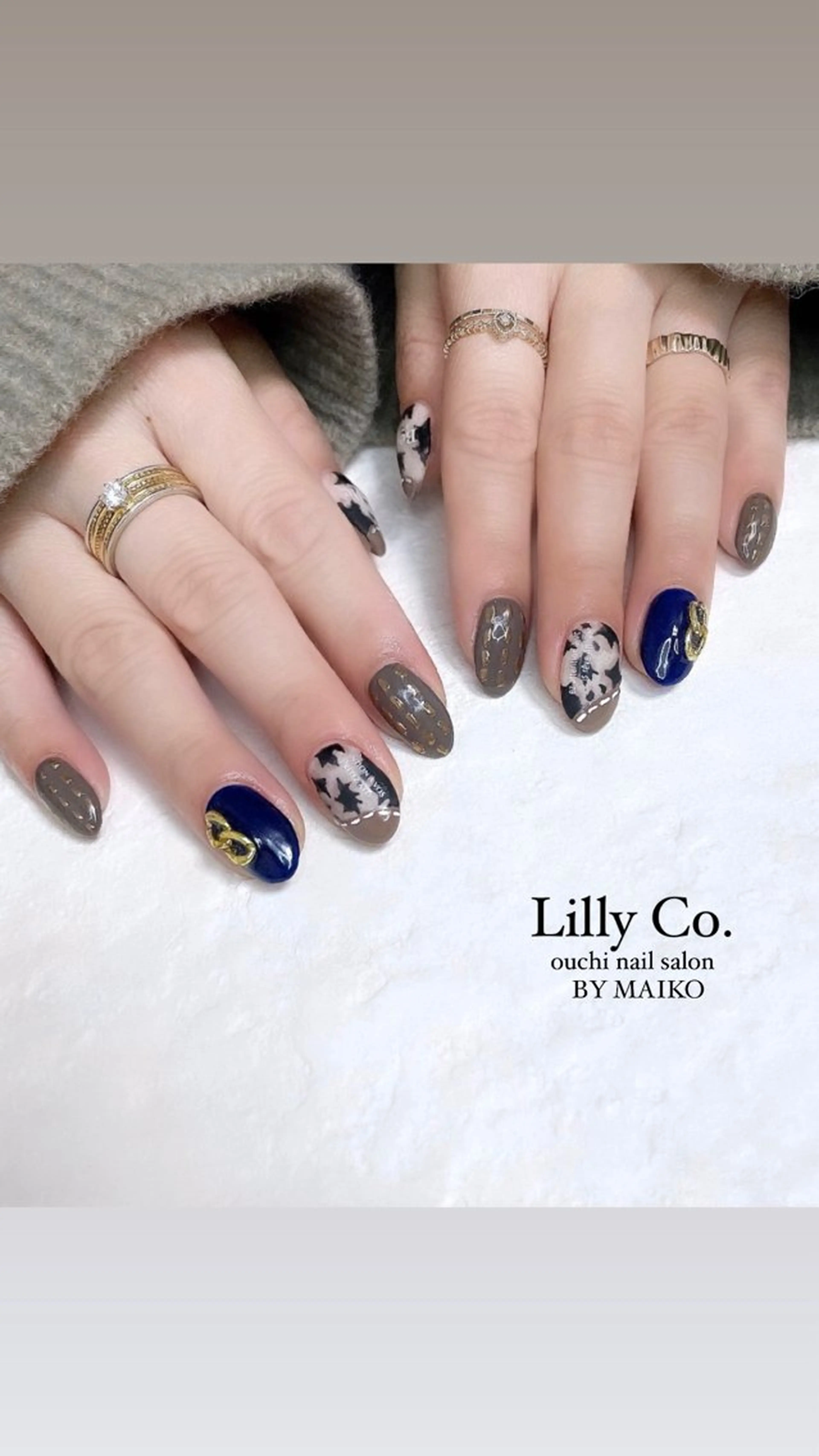 ネイル アニマル柄 ハンドネイル ハンドケア Lilly Co.のネイルデザイン