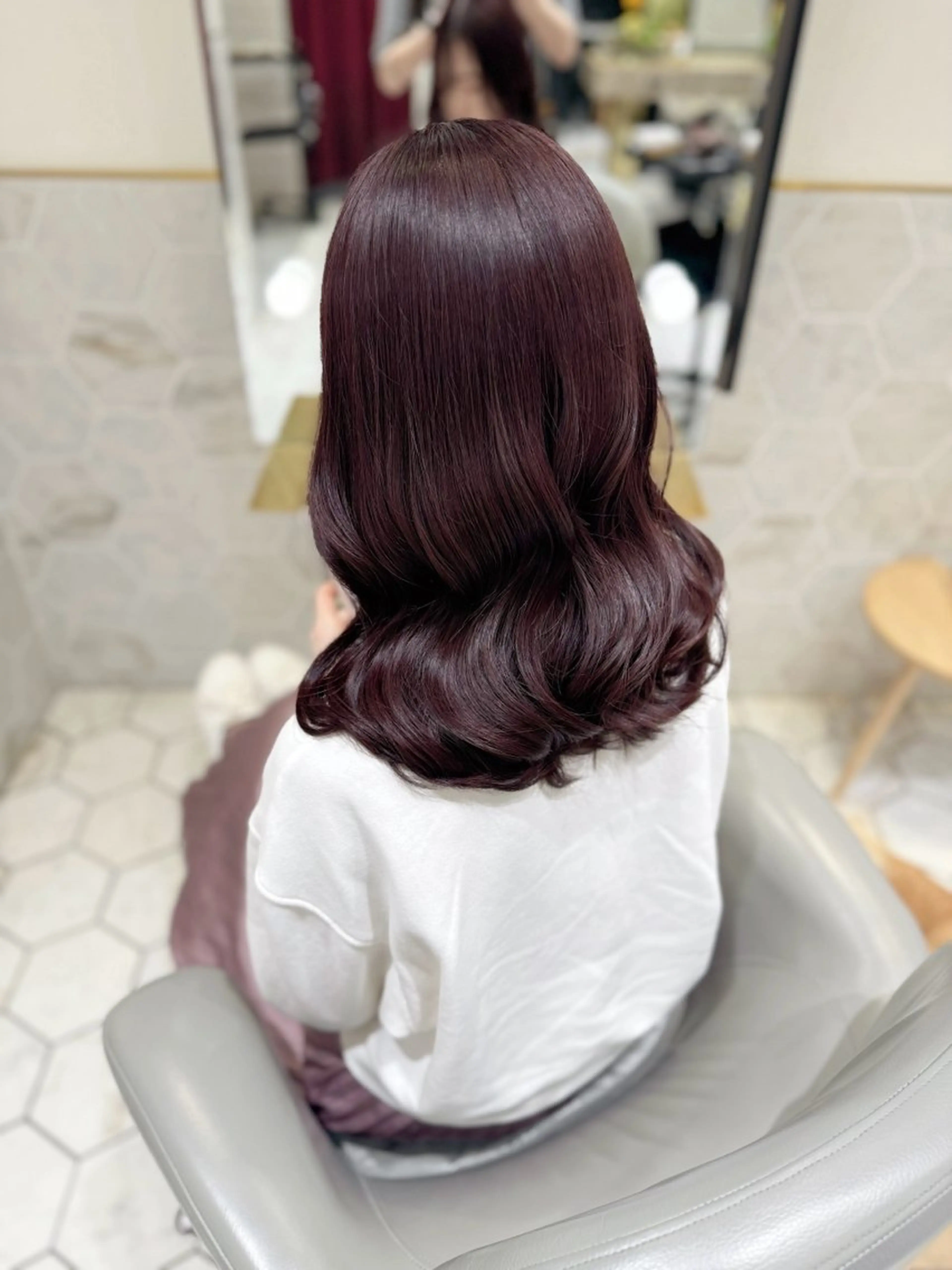ロング カラー ヘアカラー costes 今井芽依のヘアスタイル