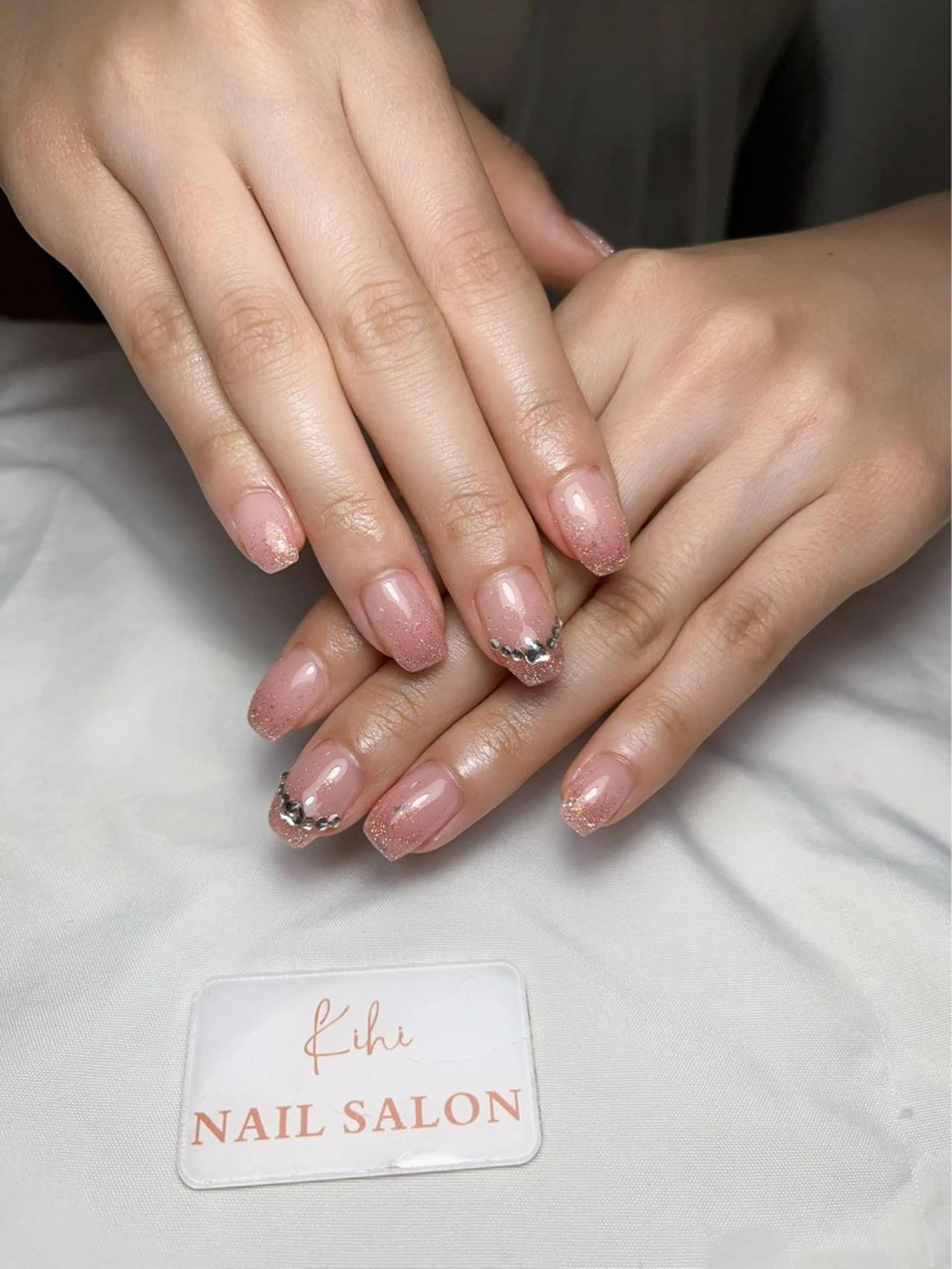 ネイル アートネイル フレンチネイル ジェルネイル グラデーション 韓国ネイル ハンドネイル ハンドケア Nail Salon Kihi さくらのネイルデザイン