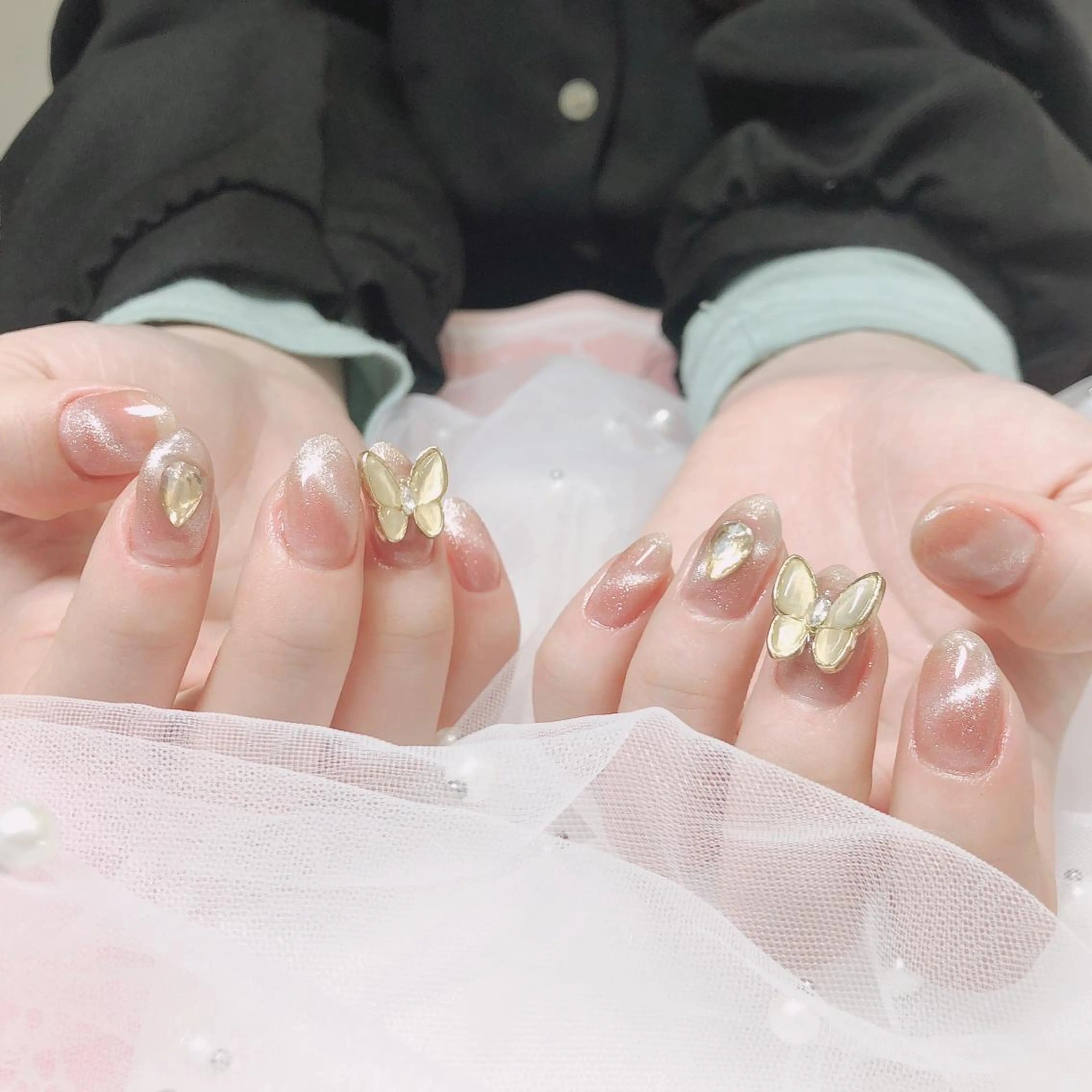 ネイル ハンドネイル ハンドケア ✨Serenity ワンホンネイルのネイルデザイン