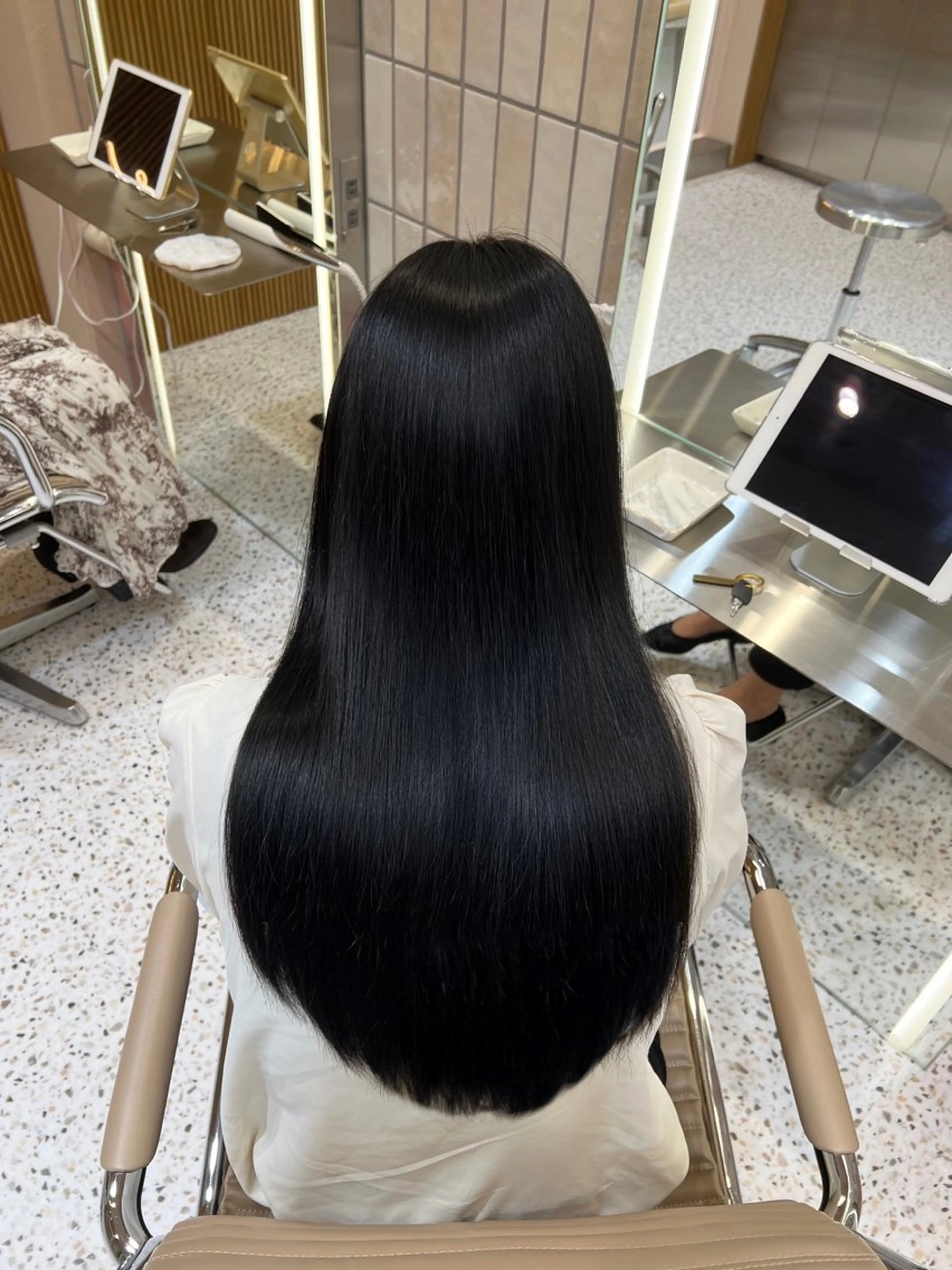 ロング カラー ヘアカラー misaki/新宿/ 艶カラー/韓国ヘアのヘアスタイル