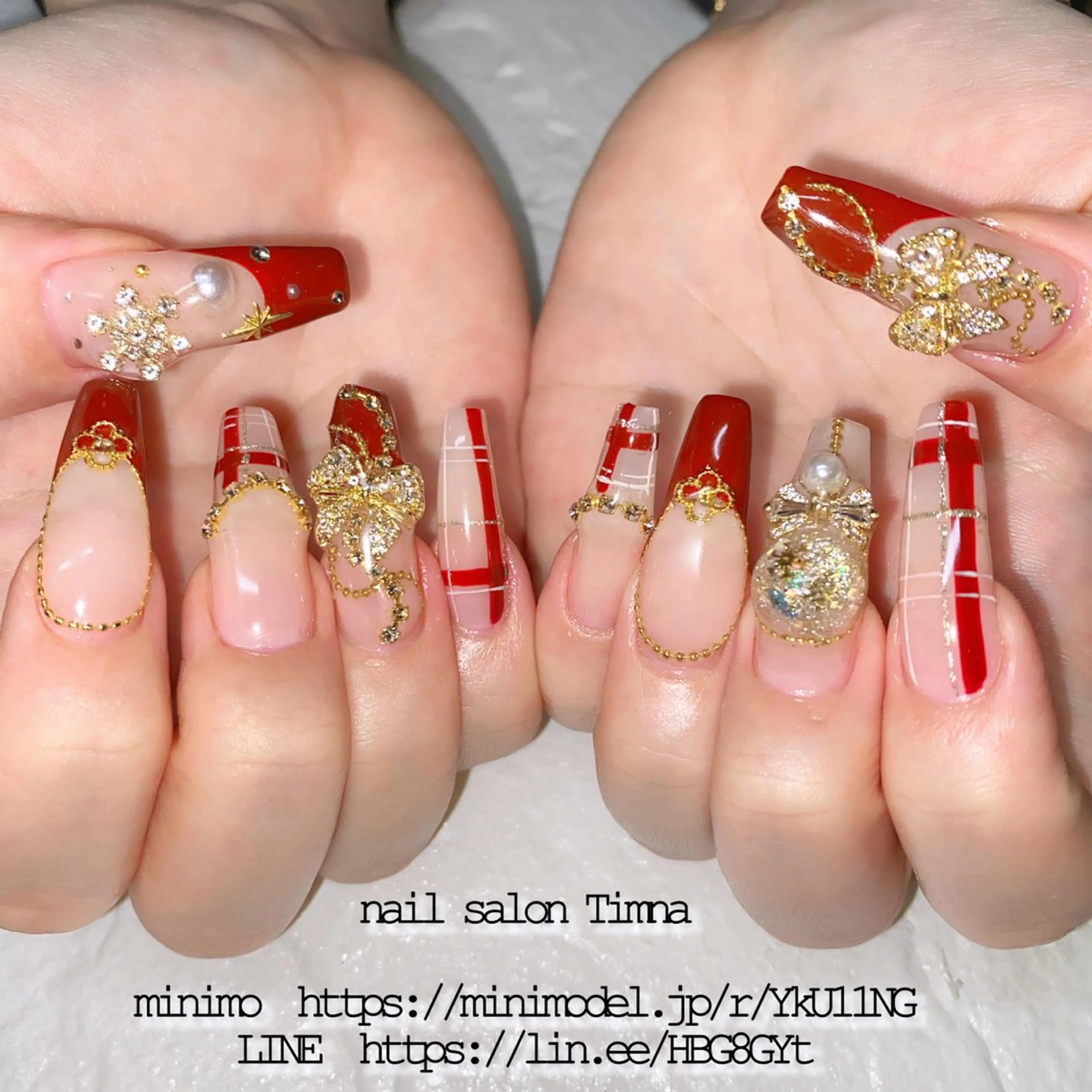 ロング ハンドネイル NAILSALON 🍔Timna🍟のネイルデザイン