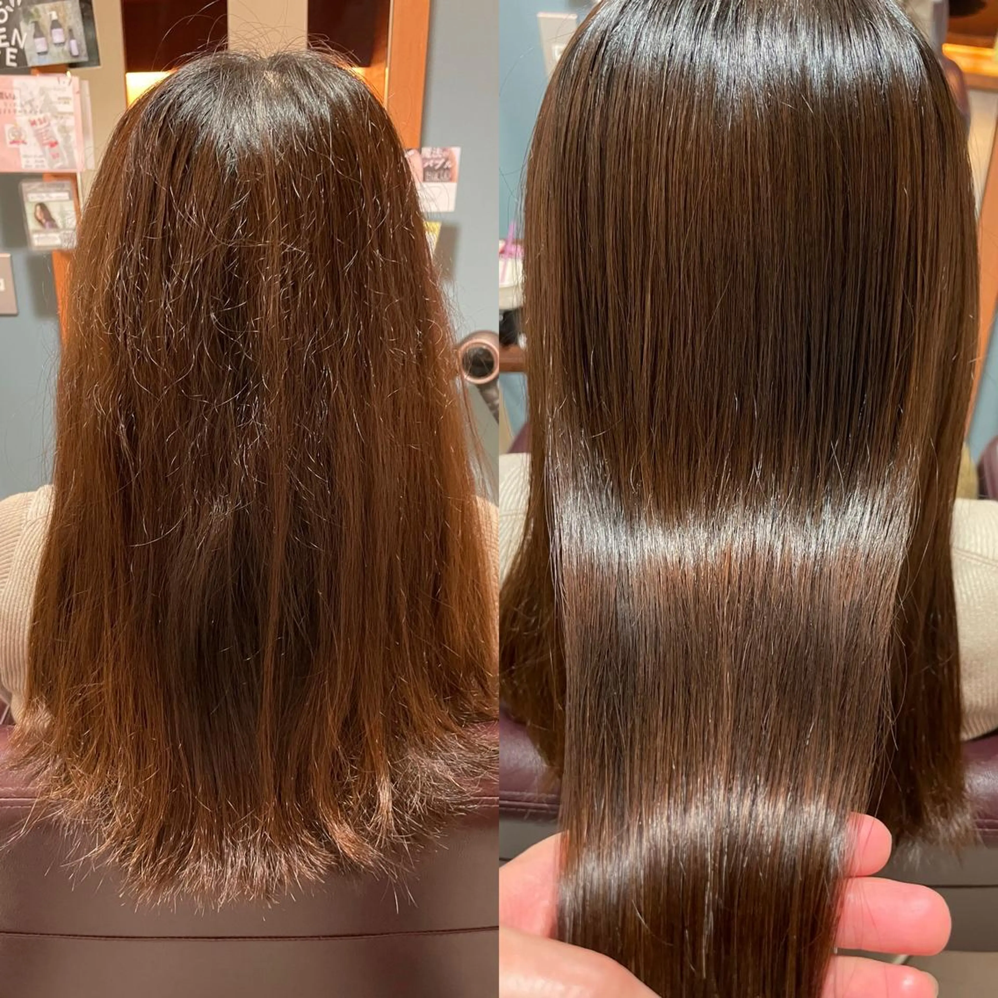 ロング 縮毛矯正 カット 縮毛矯正 トリートメント 西川 仁のヘアスタイル