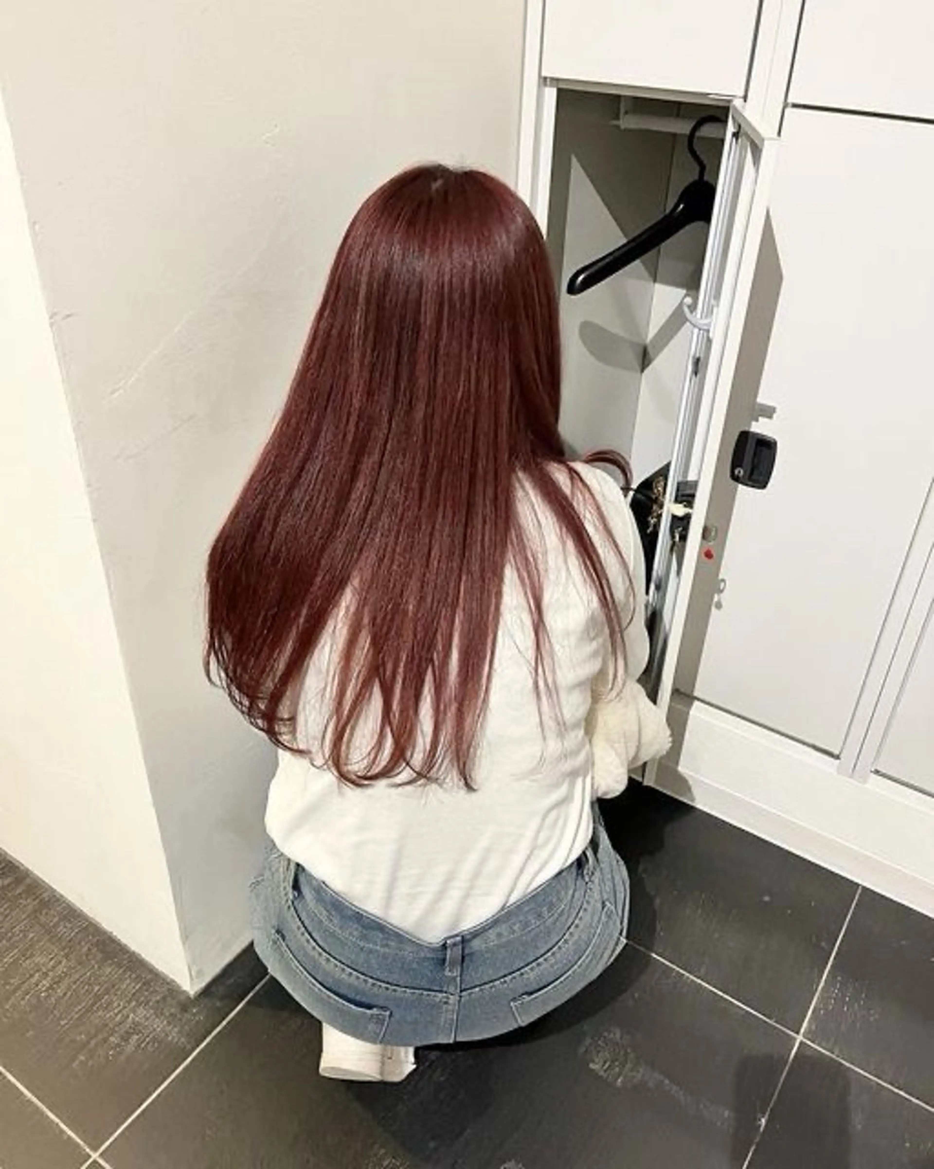 ロング ヘアカラー トリートメント ヘアセット NANA🥀韓国ヘア /レイヤー/暖色🥀のヘアスタイル