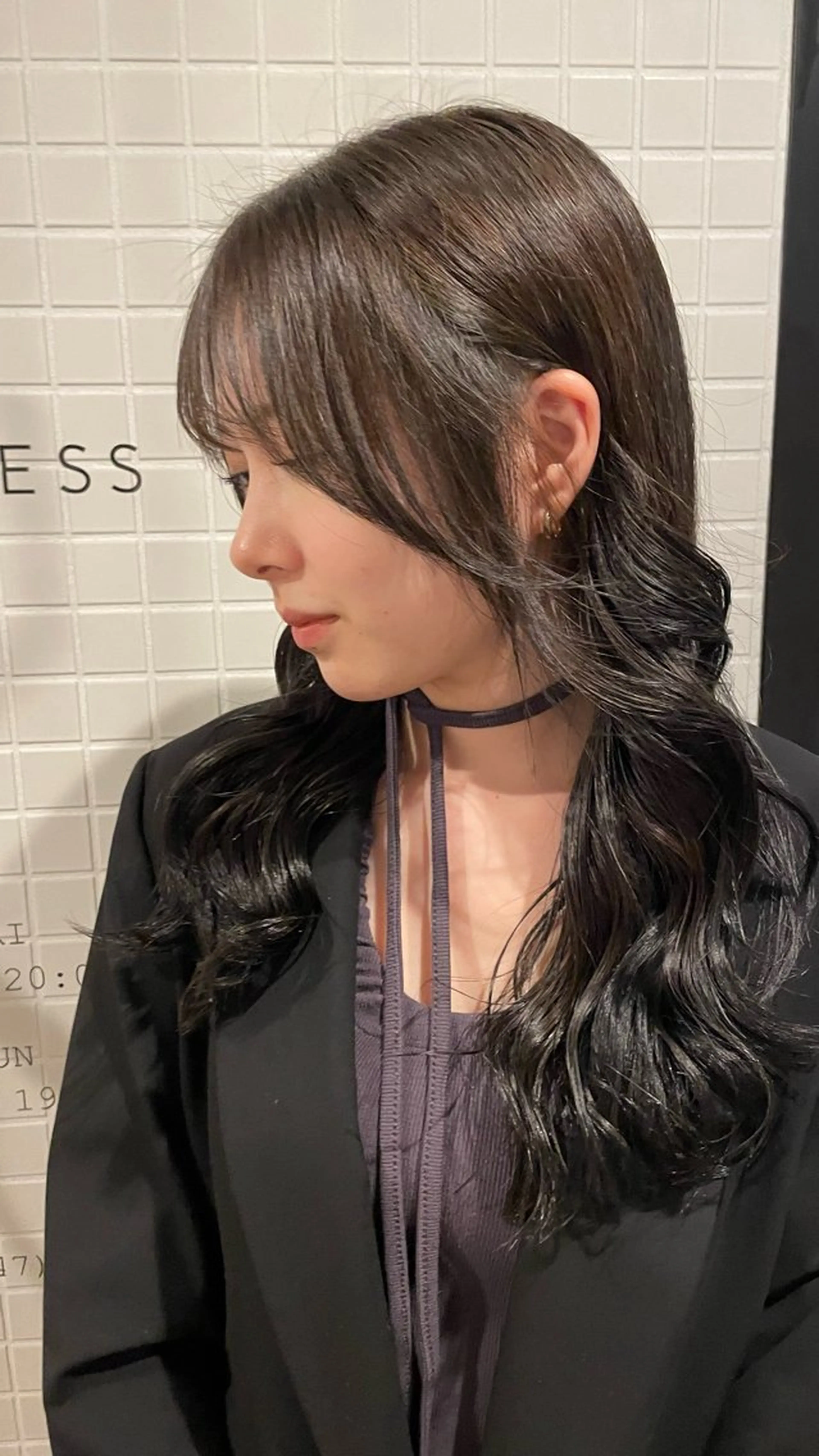 ロング カラー ミルクティーベージュ 新潟万代/MANA♡のヘアスタイル