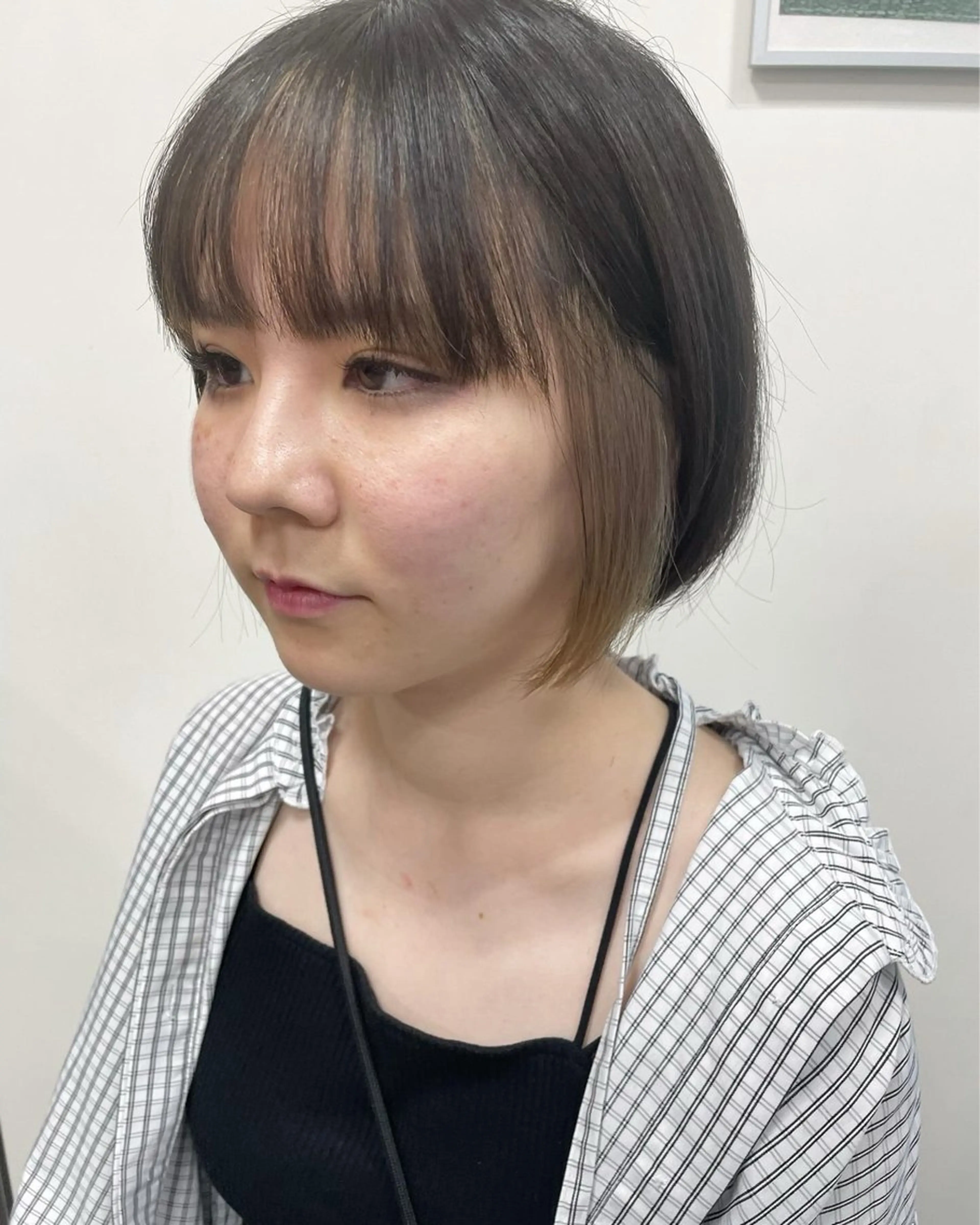 ショート カット ヘアカラー トリートメント 平 ちひろのヘアスタイル