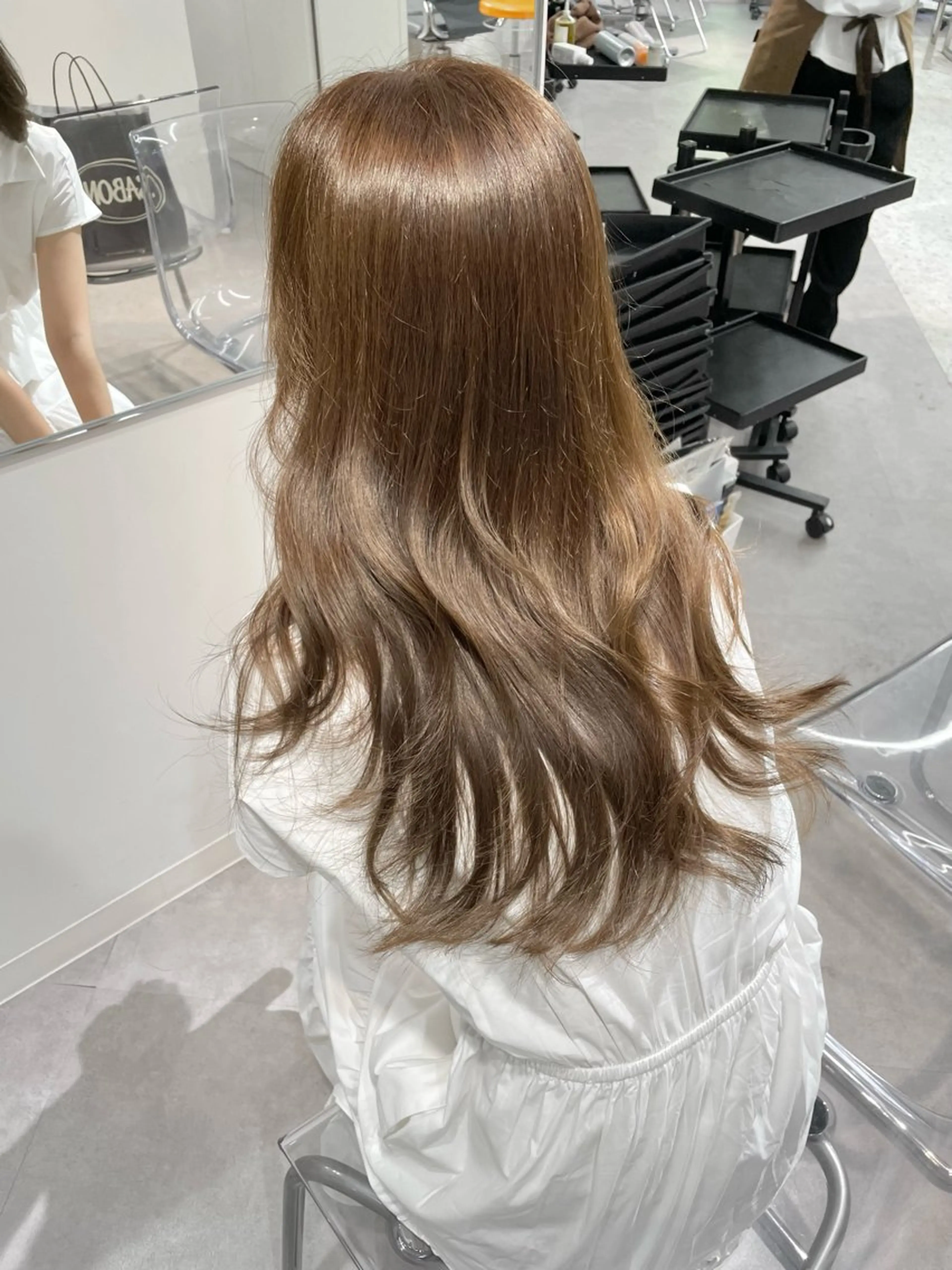 ロング カラー カット ヘアカラー トリートメント 韓国レイヤー/新宿/ 髪質改善/岡崎のヘアスタイル