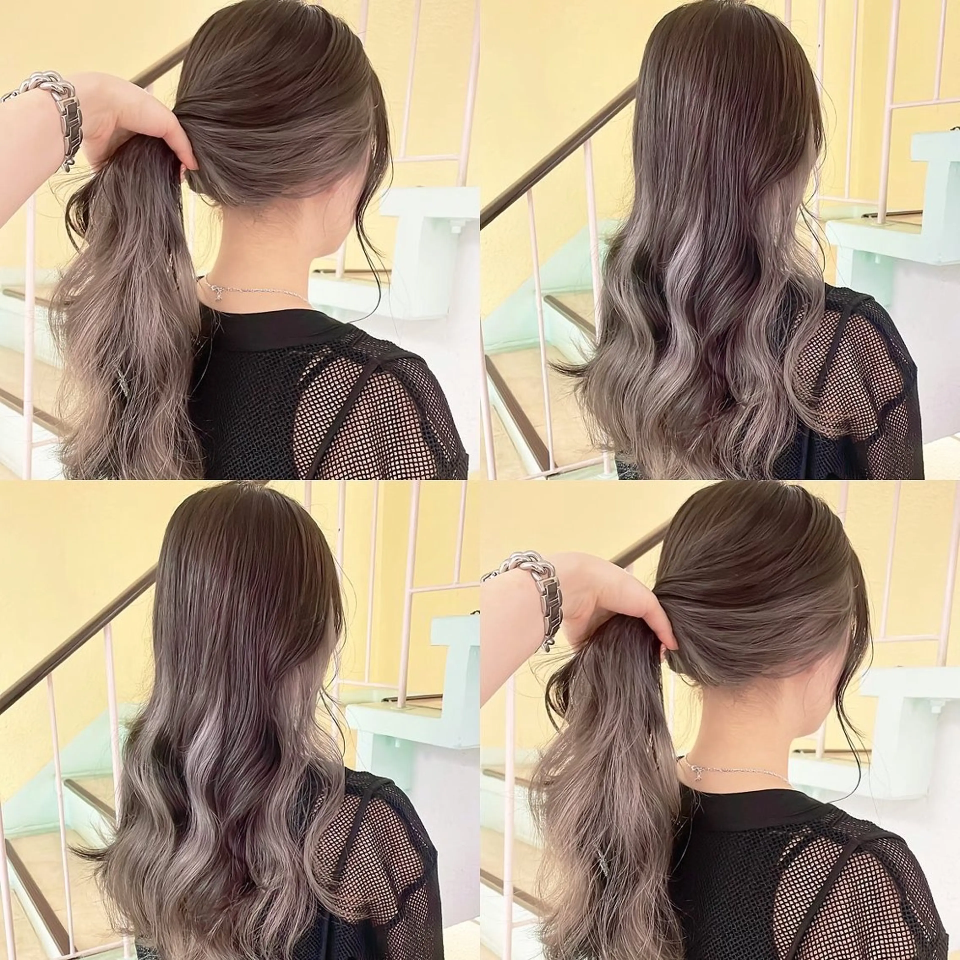 カラー ブリーチ ヘアカラー トリートメント 渋谷:インナーカラー ／🍒エリカ🍒のヘアスタイル