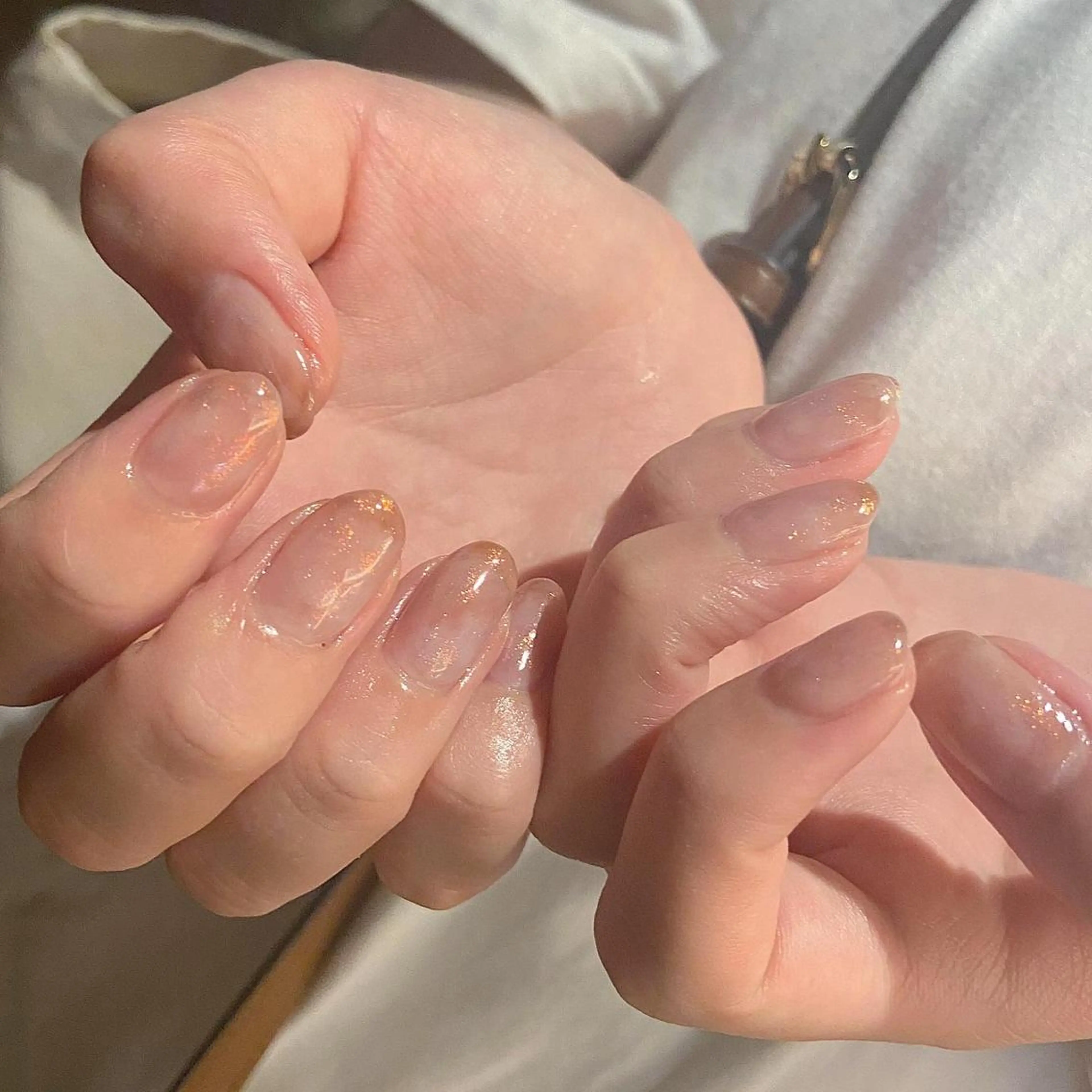ネイル ハンドネイル 𝕄𝕚𝕪𝕦🤍 自由が丘⌇パラジェルのネイルデザイン