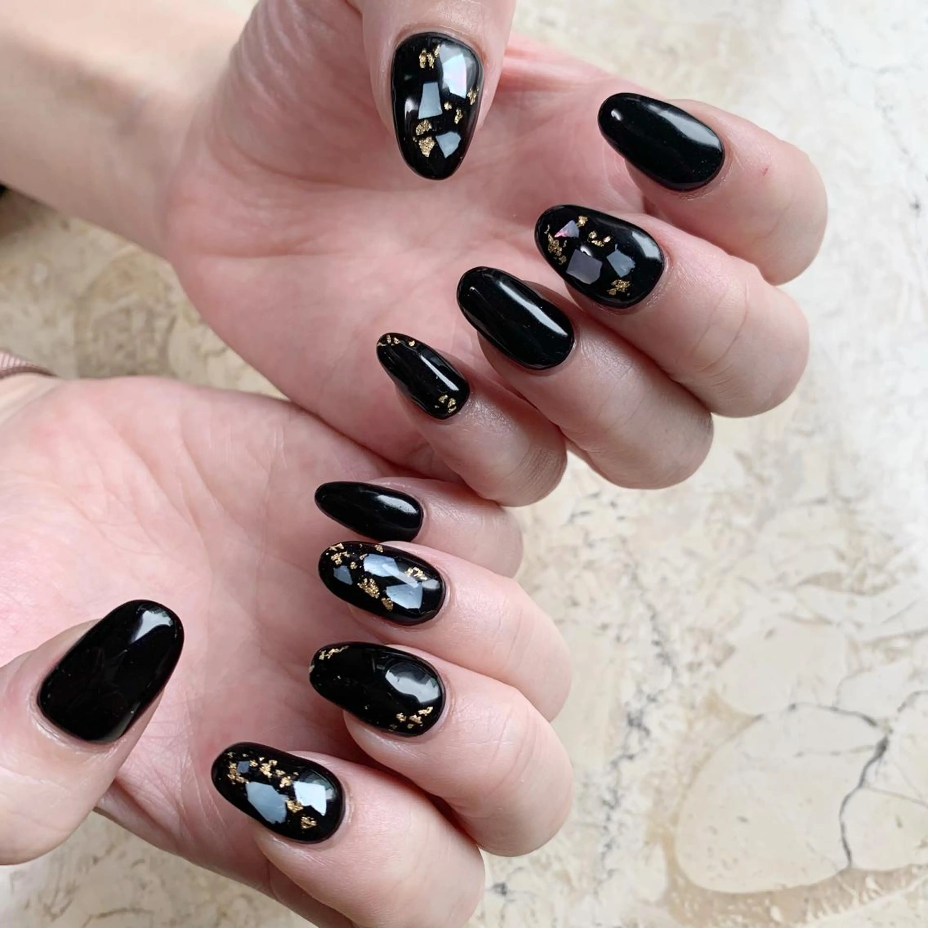 ネイル オーロラネイル ジェルネイル ハート 氷ネイル・うるうるネイル マグネットネイル ハンドネイル フットネイル nail salon mieux(ミュー)のネイルデザイン