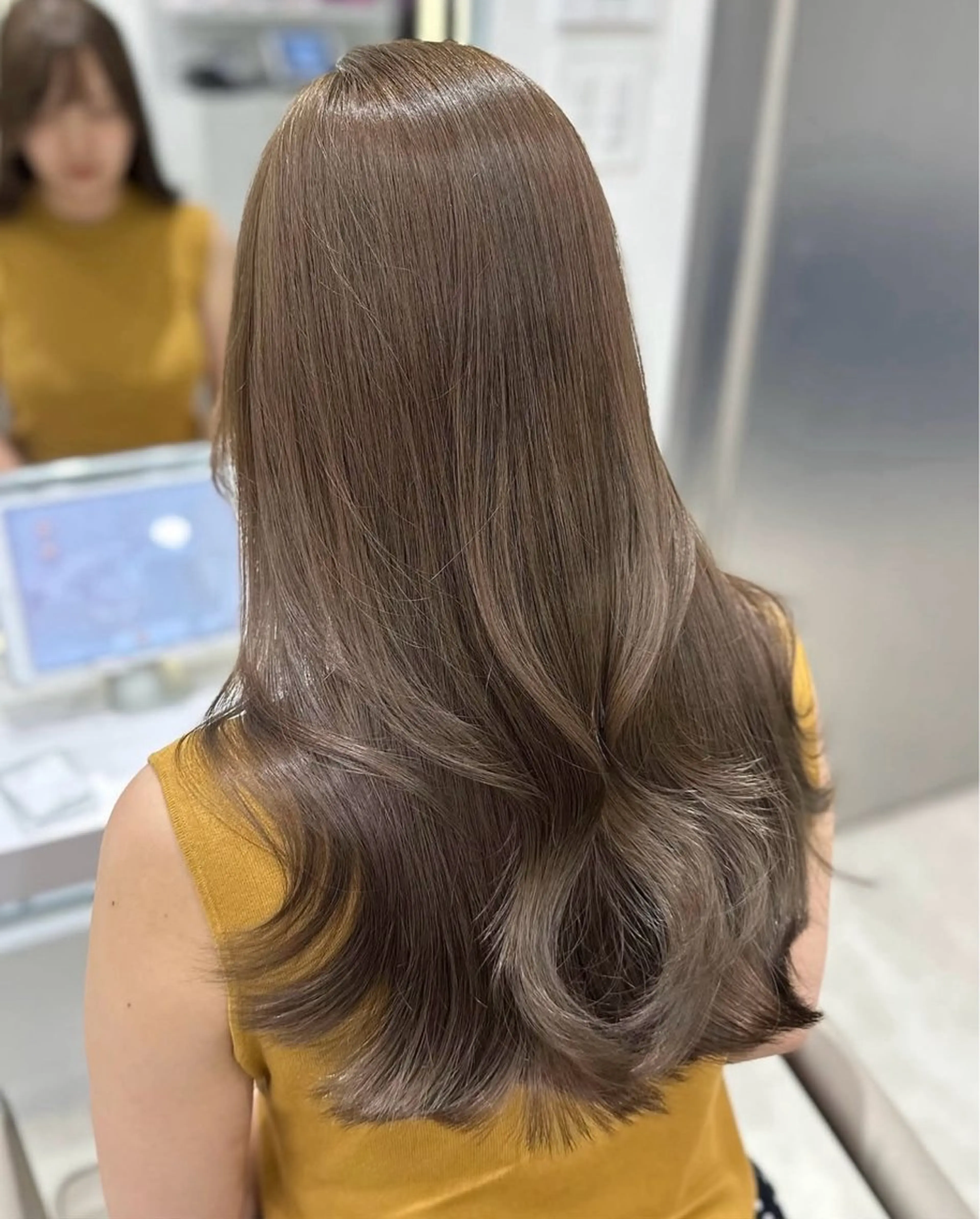 ロング ヘアカラー トリートメント IVE所属・ダブルカラー 髪質改善🫧Annaのヘアスタイル