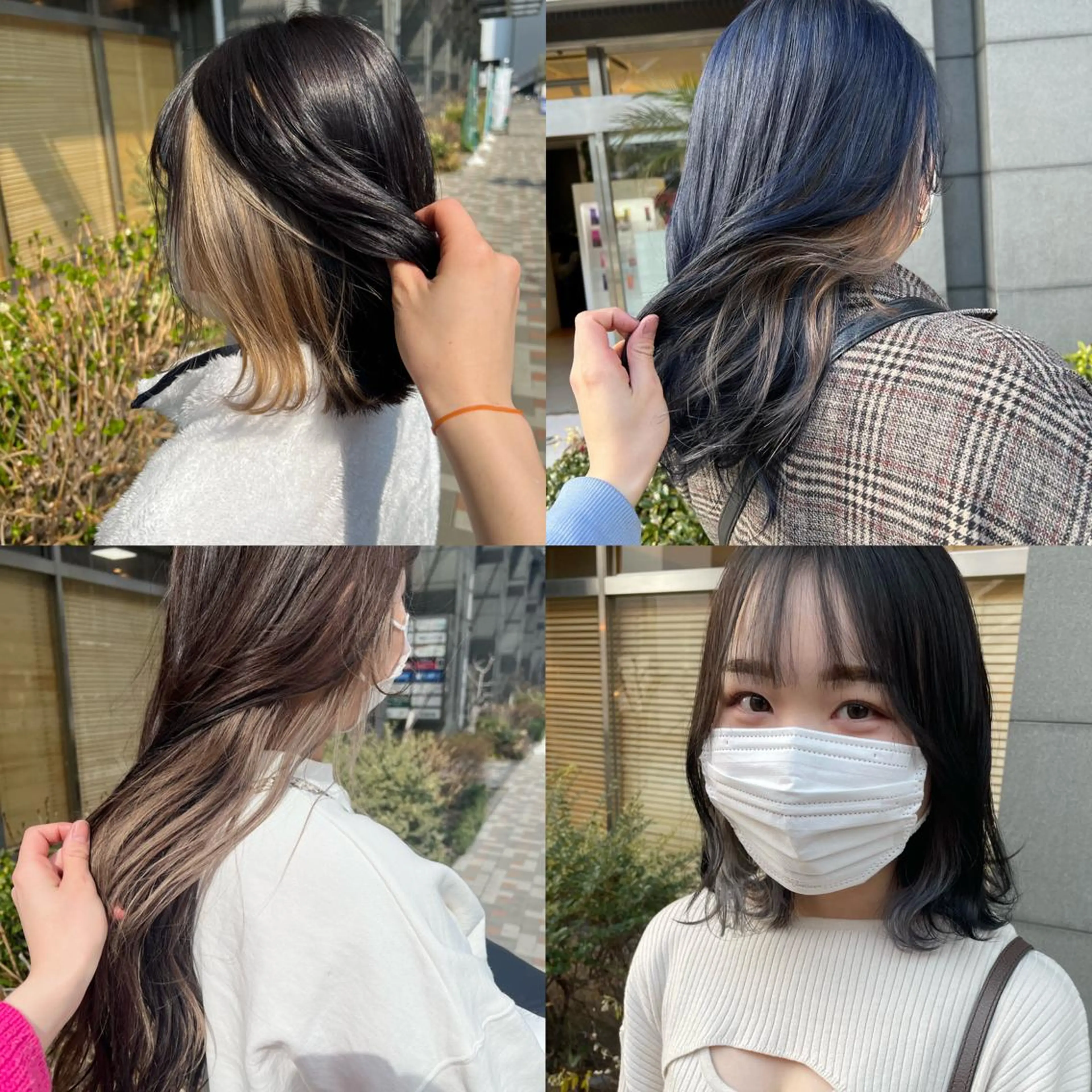 カラー インナーカラー SOYONなんば店 ／韓国風のヘアスタイル