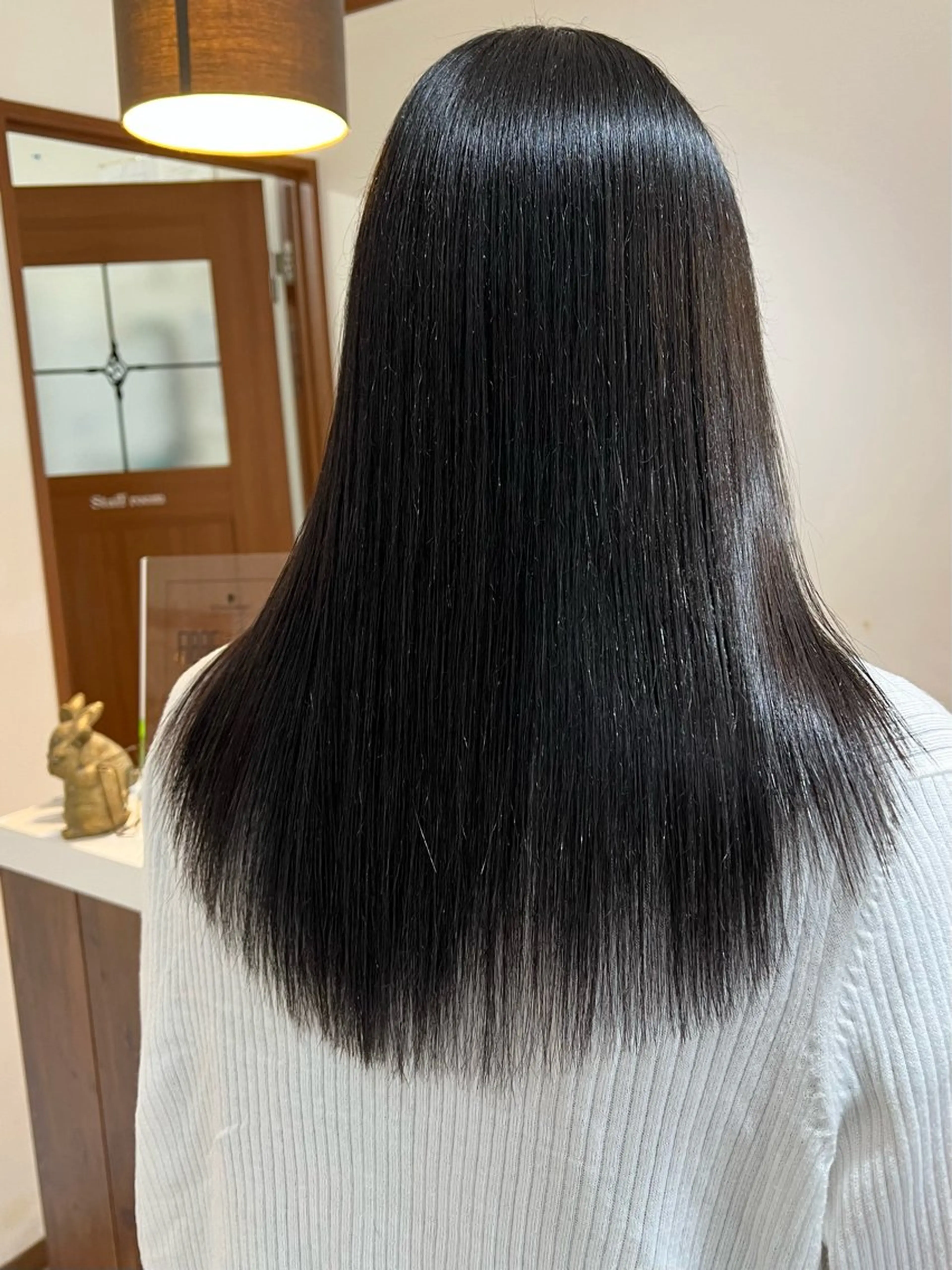 ロング 縮毛矯正 酸性ストレート カット 縮毛矯正 トリートメント HAIR BEAUTY Plaser所属・透明感カラー🕊️✨ Mayu🦮🩶のヘアスタイル