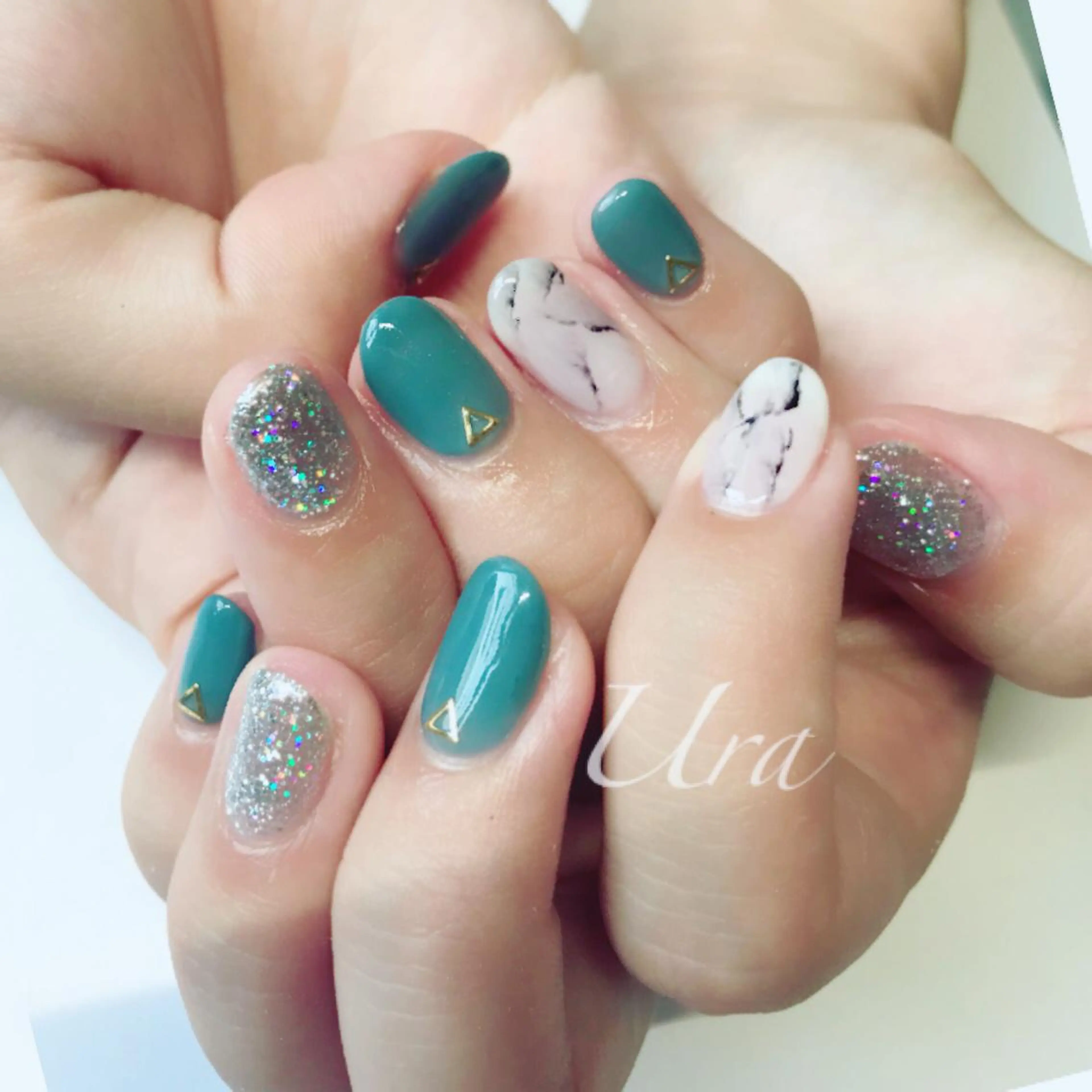 ネイル 大理石ネイル(マーブル) UrakoNail 《nail》のネイルデザイン