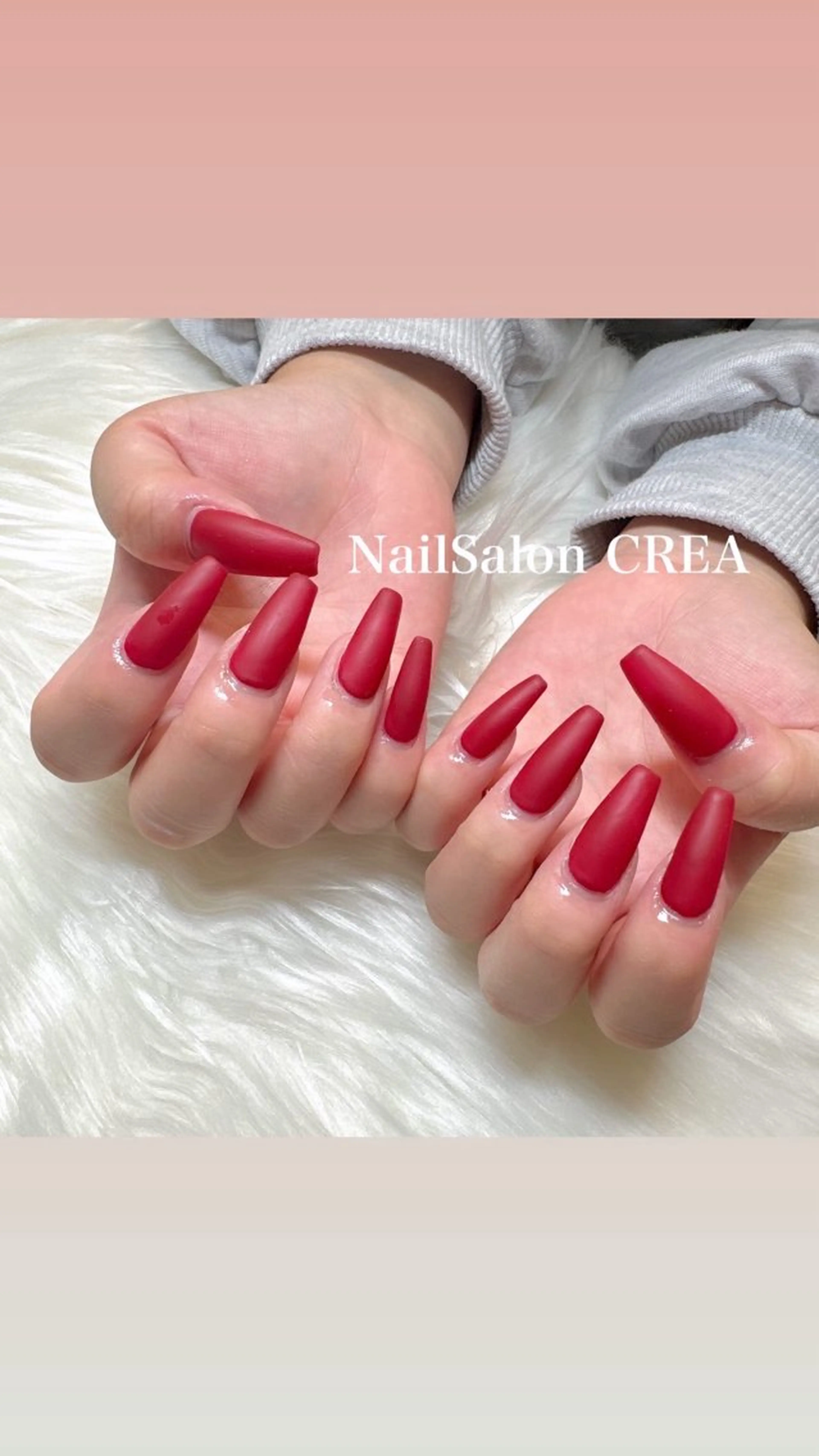 ネイル マットネイル ハンドネイル NailSalon CREAのネイルデザイン