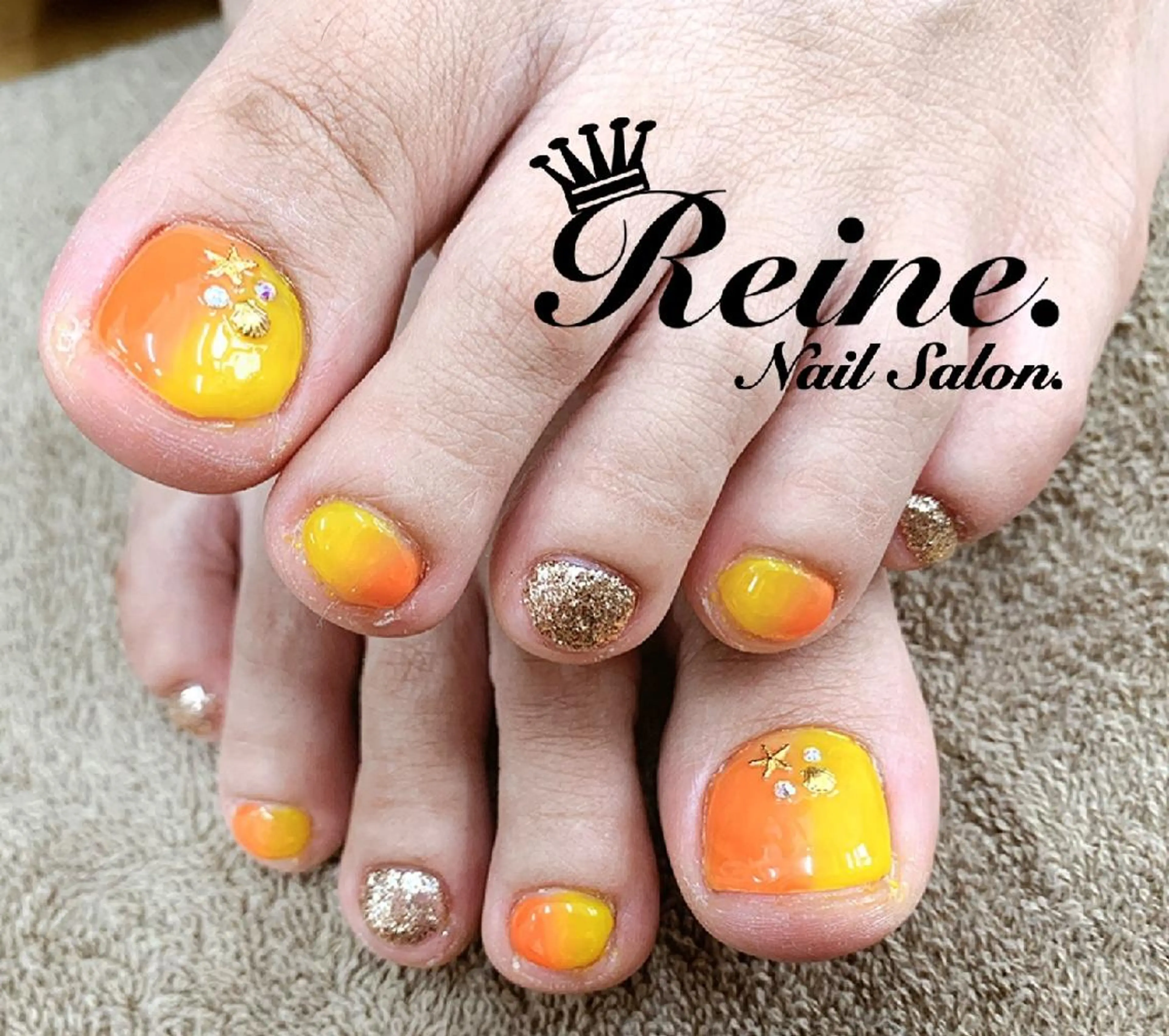 ネイル フットネイル Nailsalon Reine所属・玉栄 伶奈のネイルデザイン