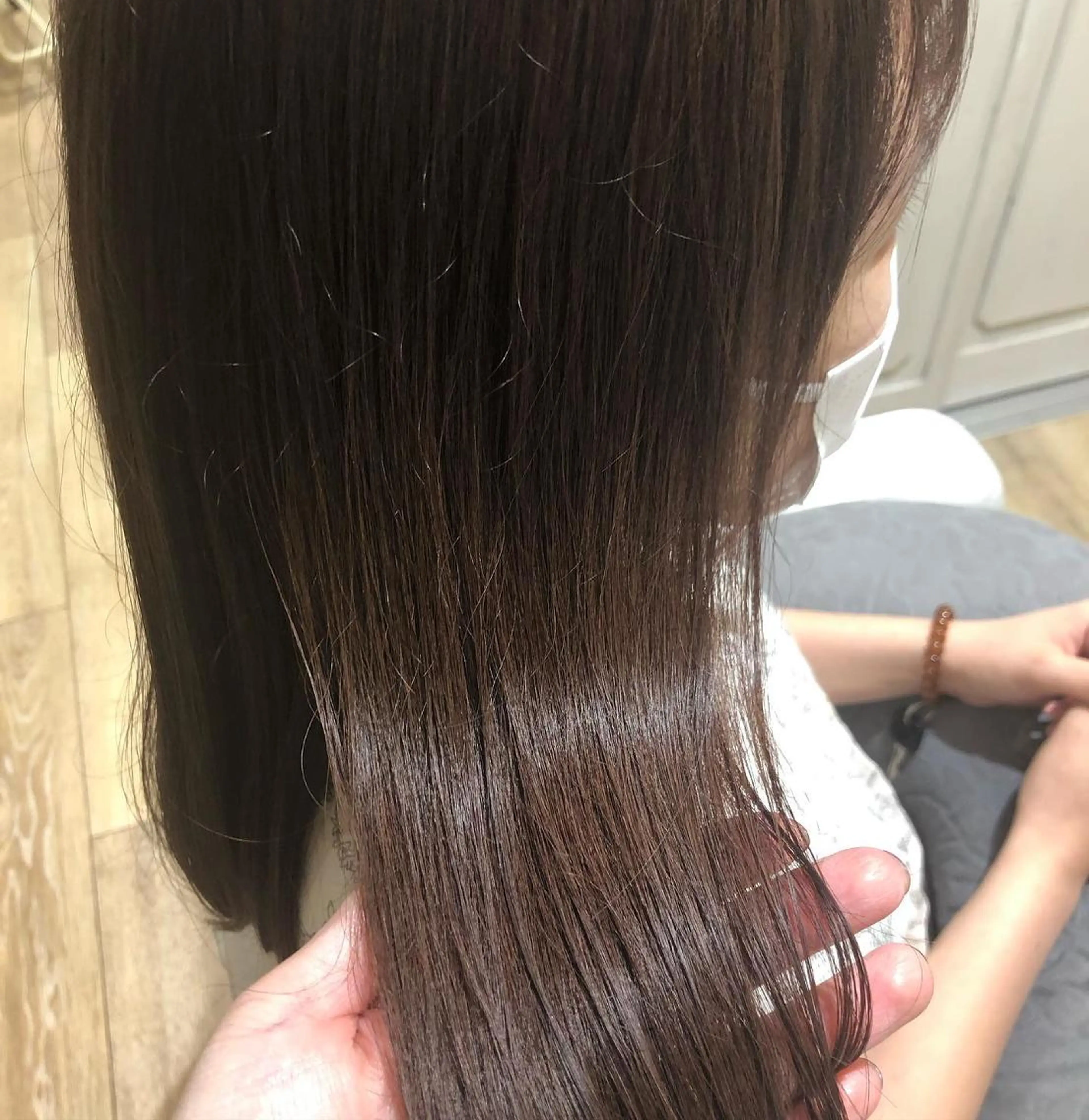 セミロング カラー ヘアアレンジ アッシュ ブラウンカラー ラベンダーカラー ✨🌿大人可愛い愛さ れhair🌿✨松本のヘアスタイル