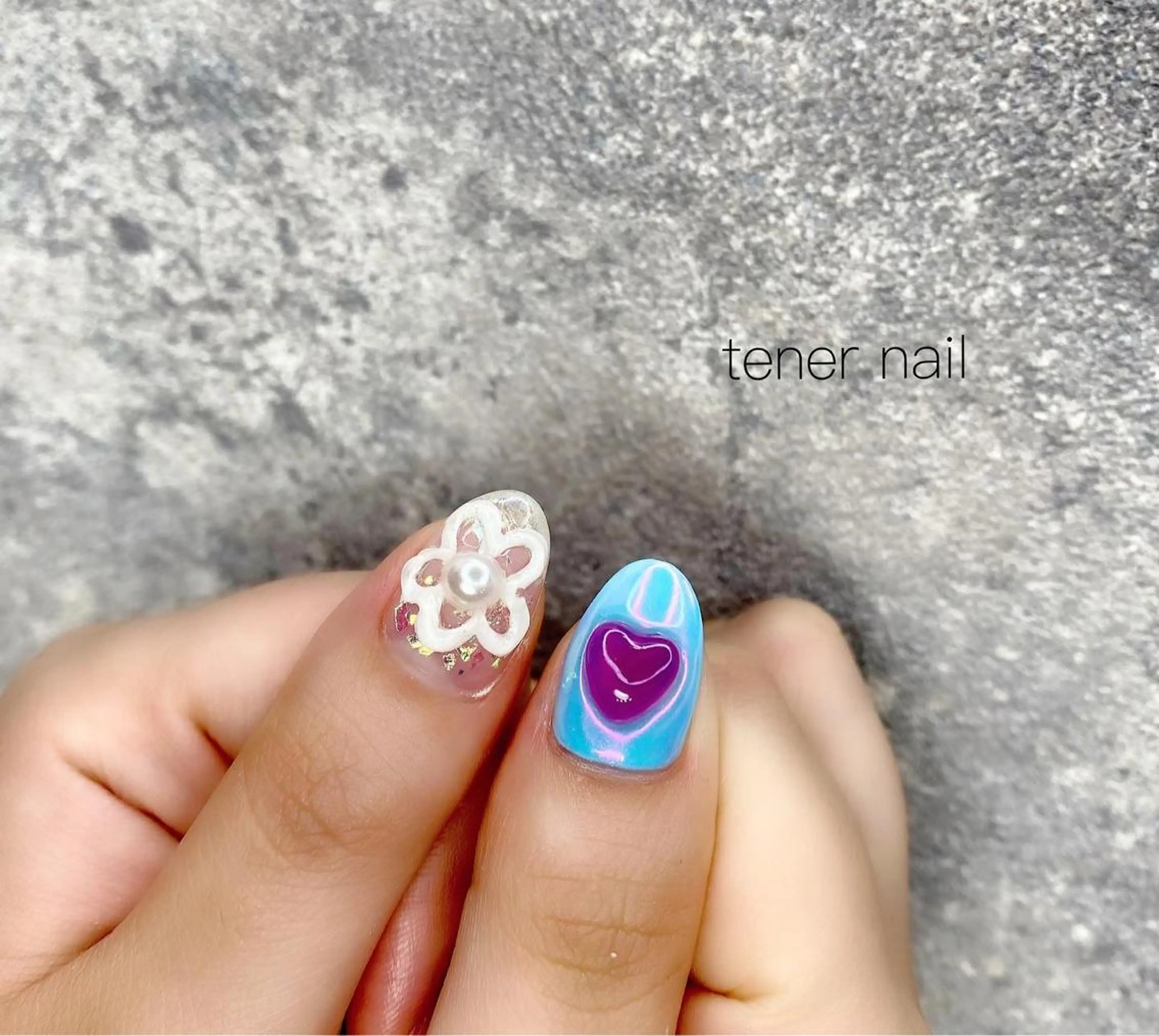 ネイル ハート UVネイル tener  nail  テネルネイル所属・テネルネイル tener nailのネイルデザイン
