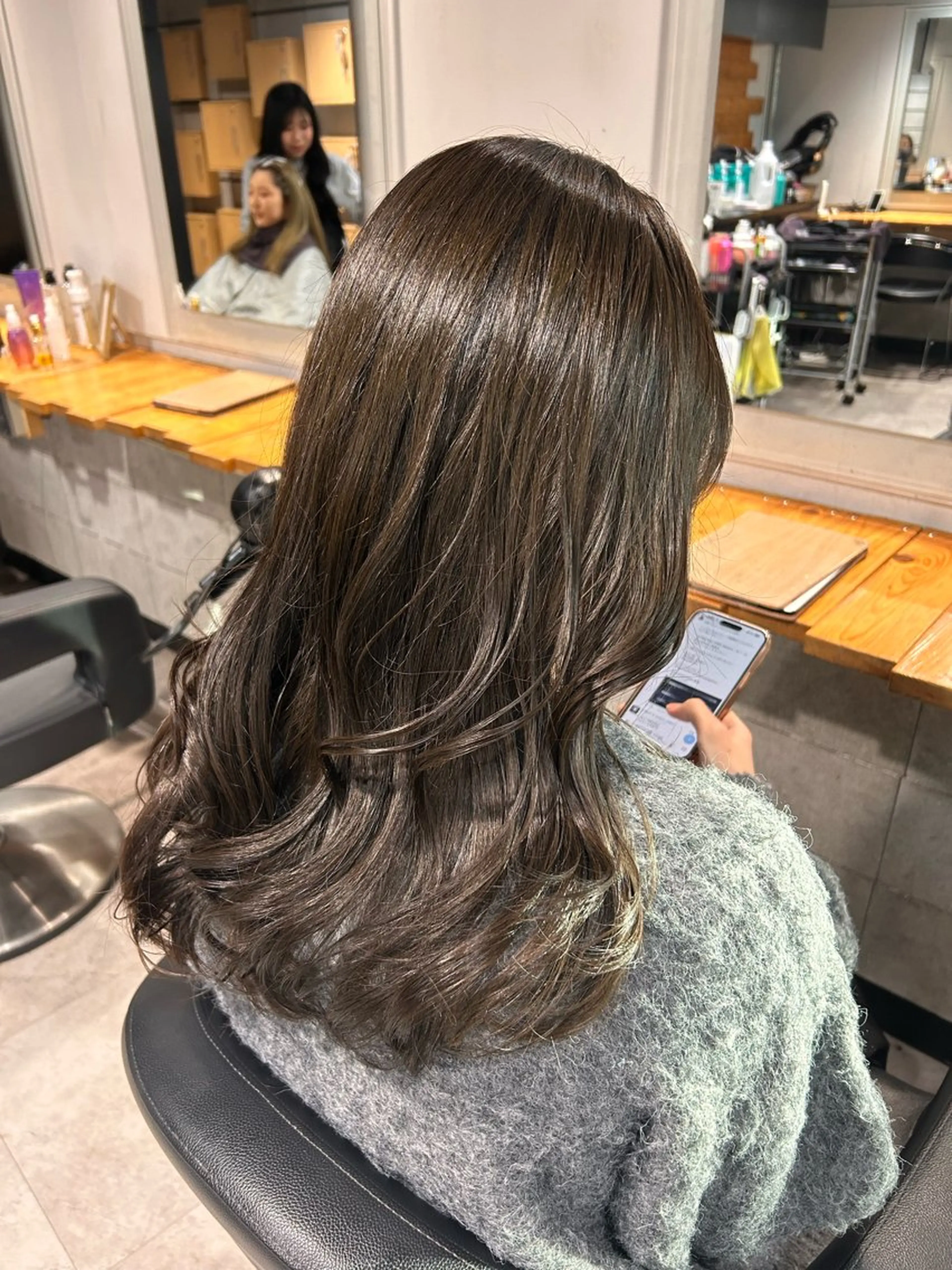 ロング カット ヘアカラー ヘッドスパ 韓国Style♡ Nanami🇰🇷のヘアスタイル