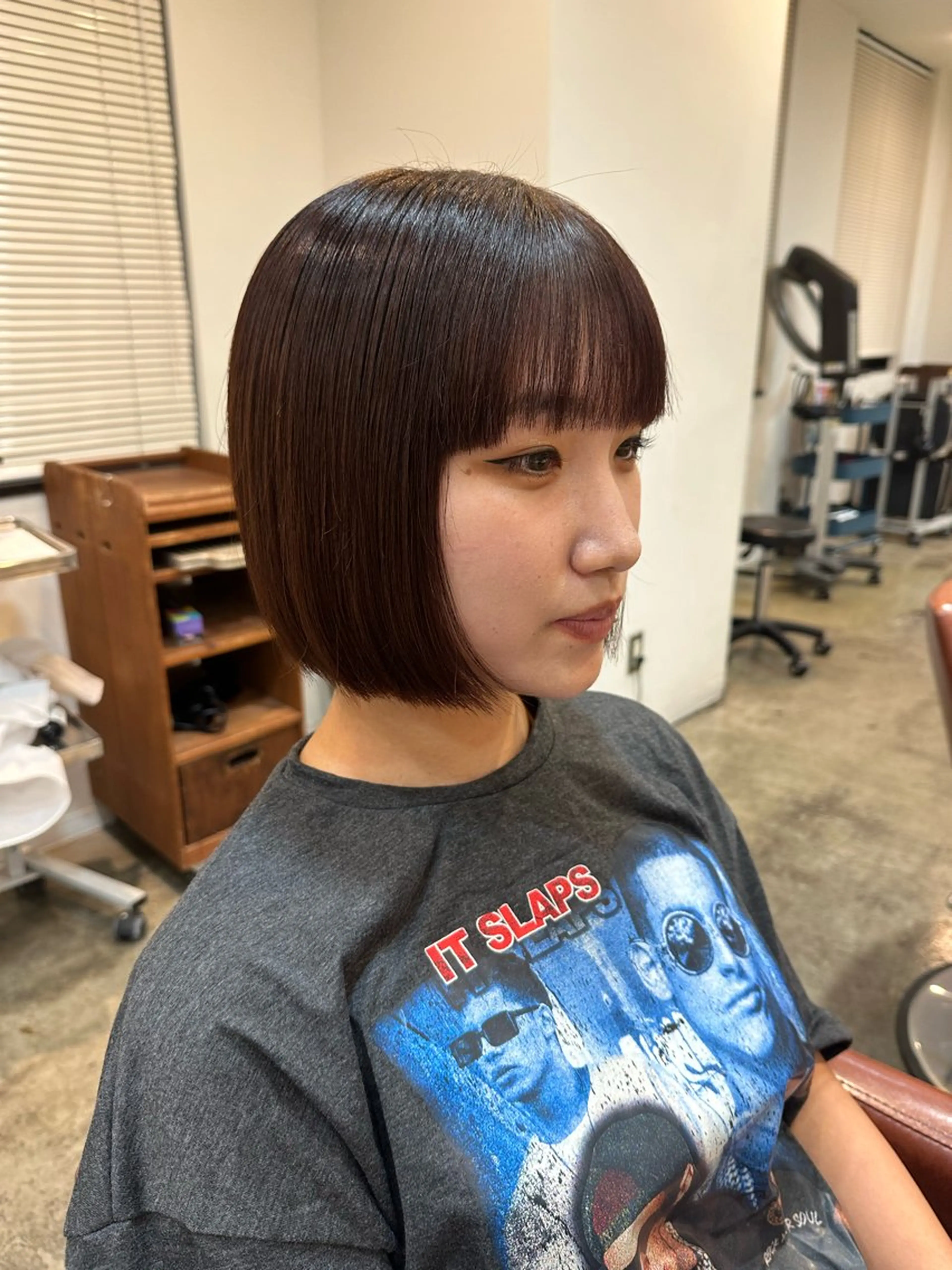 ショート ボブ ワイドバング ボブ特化美容師 /荒井悠葵のヘアスタイル