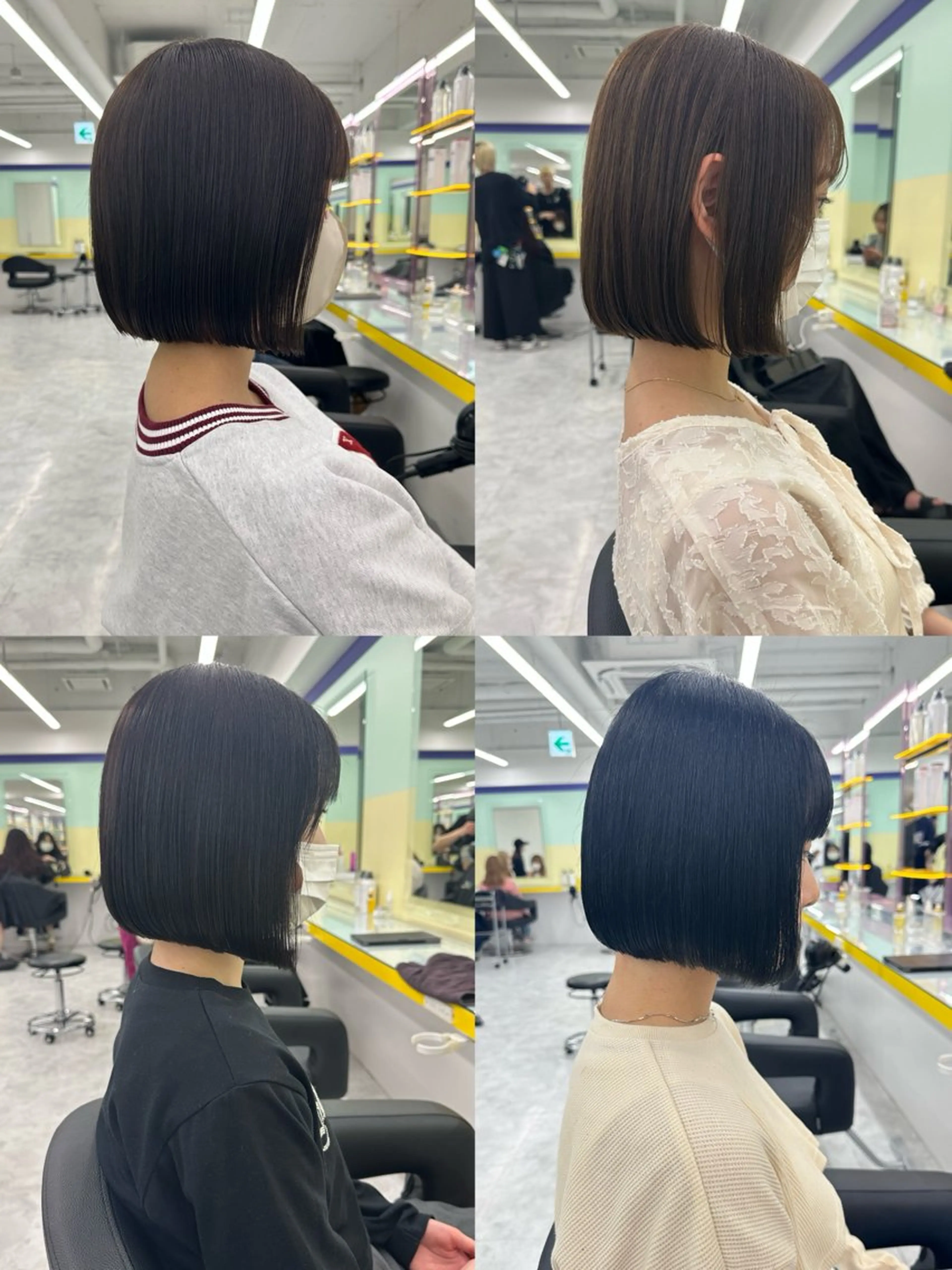 ショート カラー ボブ 🪞ハイトーン🪞 🤍waka🤍のヘアスタイル