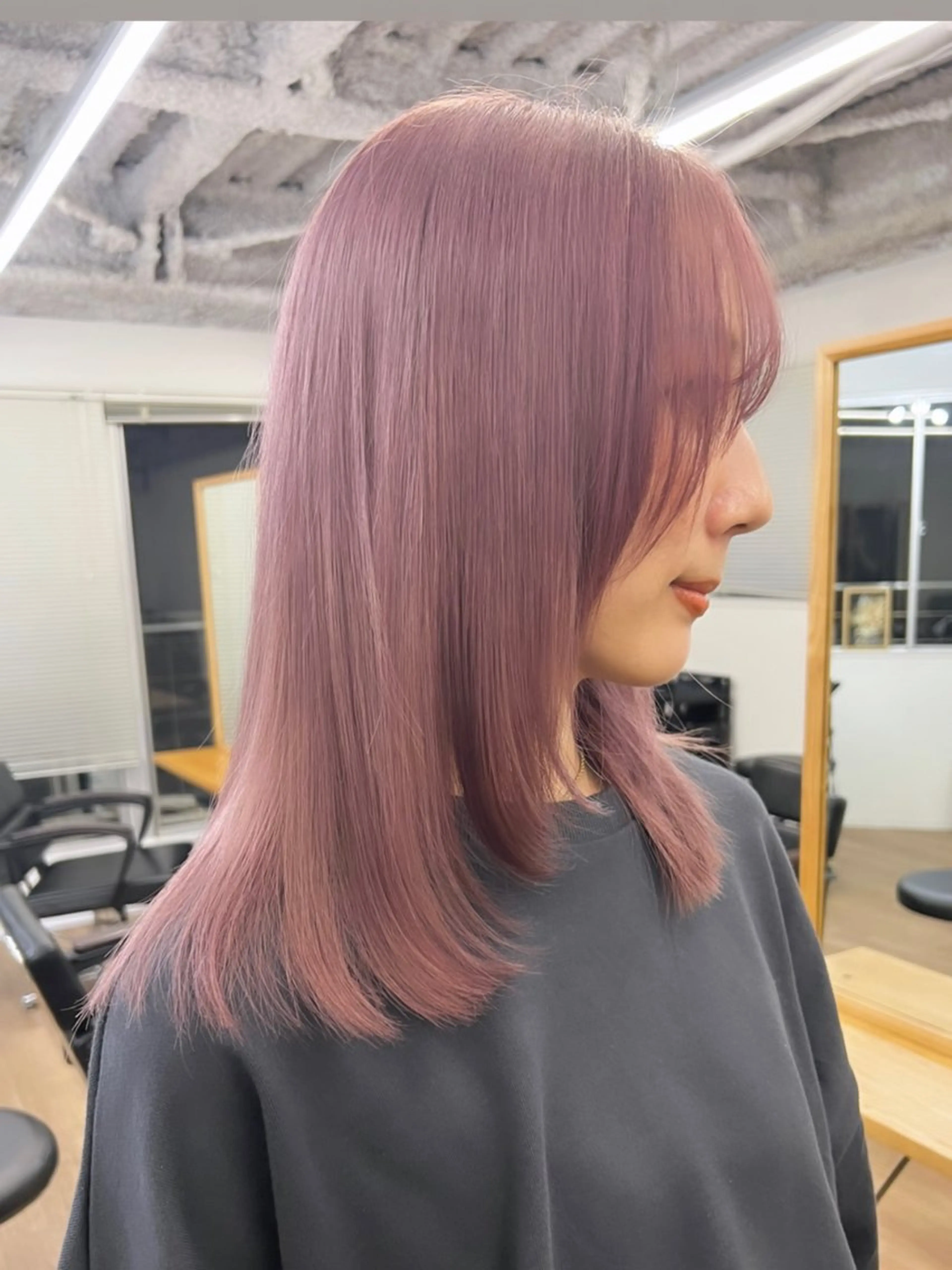 ミディアム カラー nico TOKYO 渋谷所属・ハイトーンブリーチ 特化🌈フジタハルキのヘアスタイル