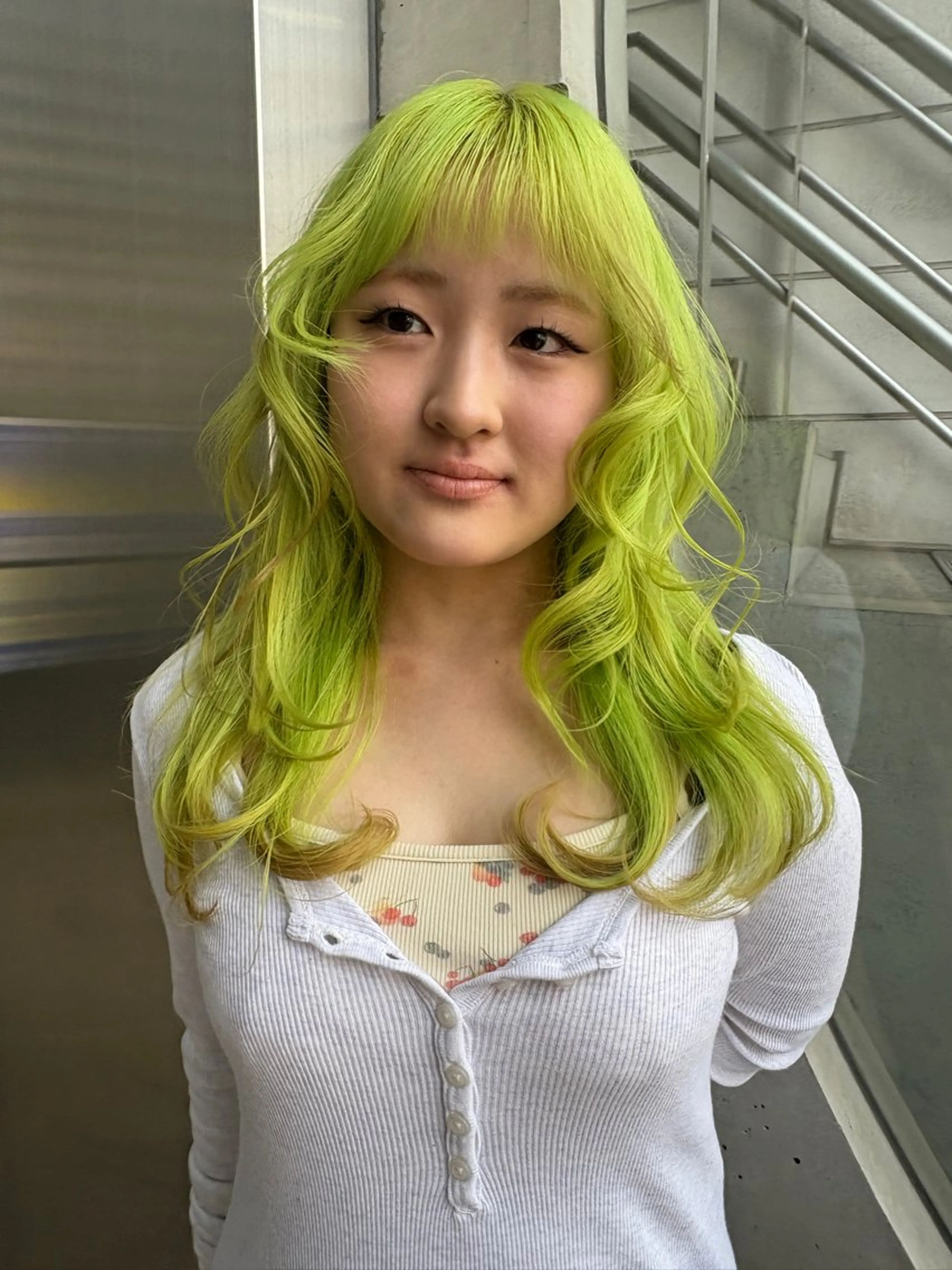 ロング ヘアカラー abe yuikaのヘアスタイル