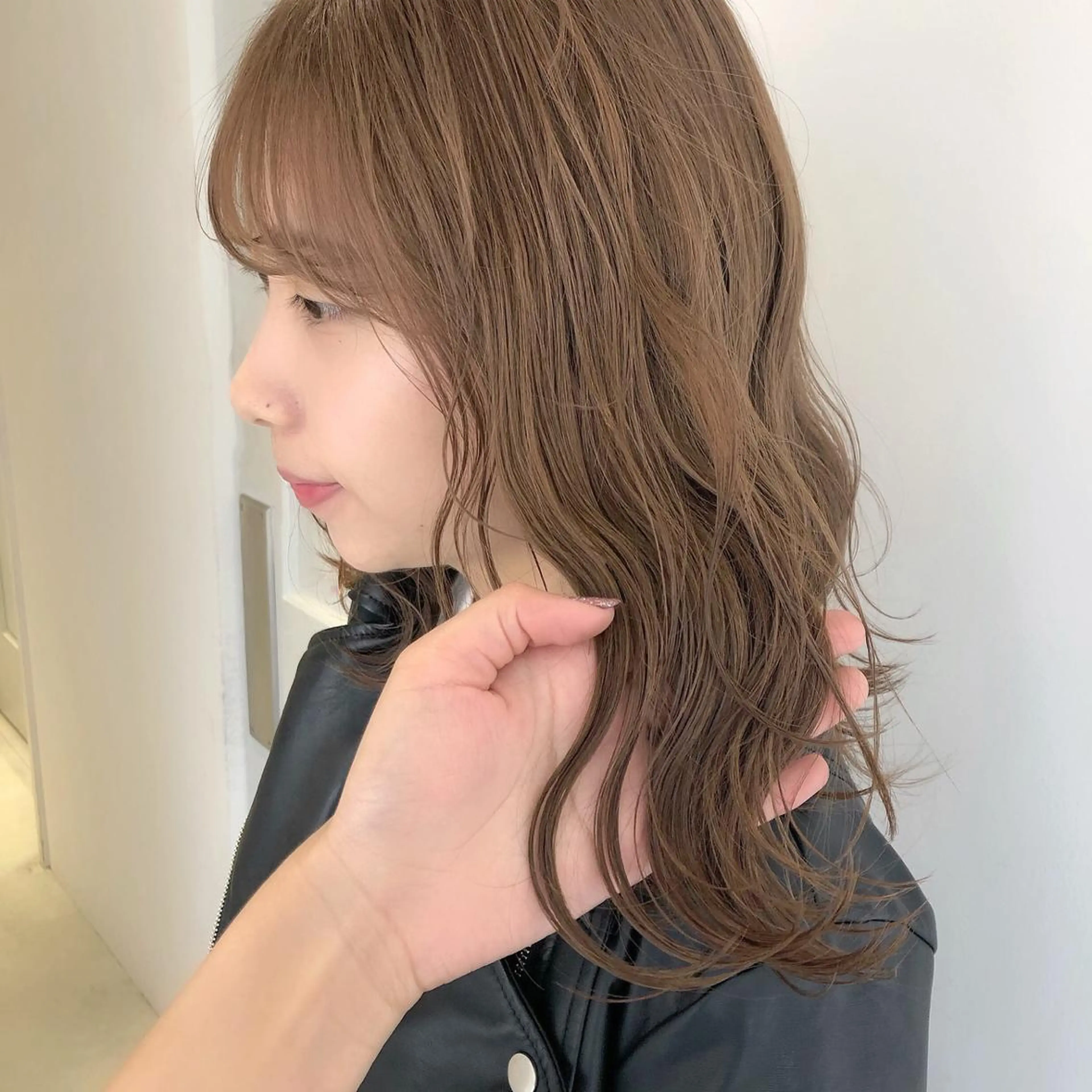 ロング カラー パーマ ヘアアレンジ メンズ マツエク・マツパ ベージュカラー レイヤーカット指名 No.1💖マユカのヘアスタイル
