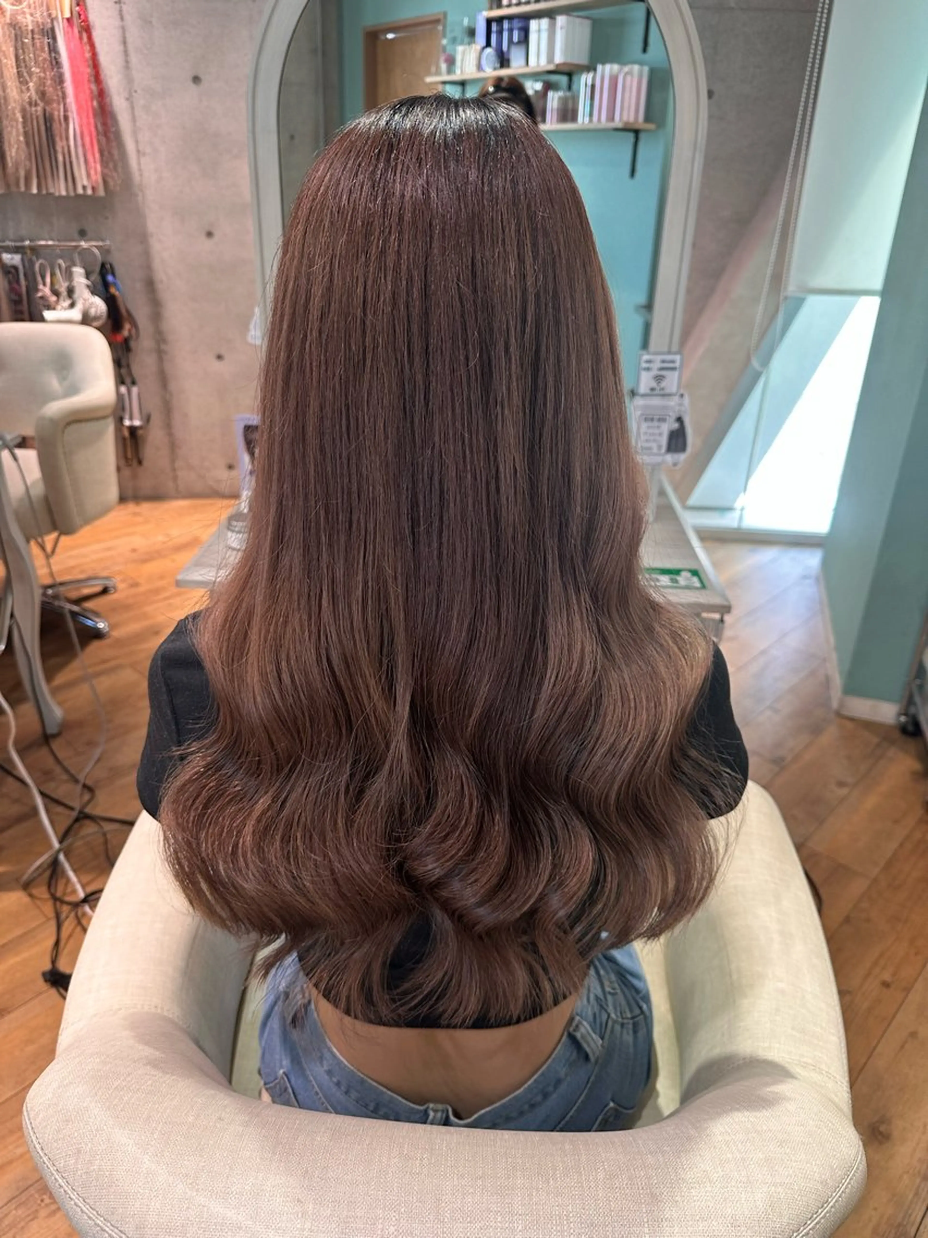 ロング カラー 髪質改善 トリートメント ヘアカラー トリートメント 🧸プルエクステ❤︎ ネイルKAO🧸のヘアスタイル