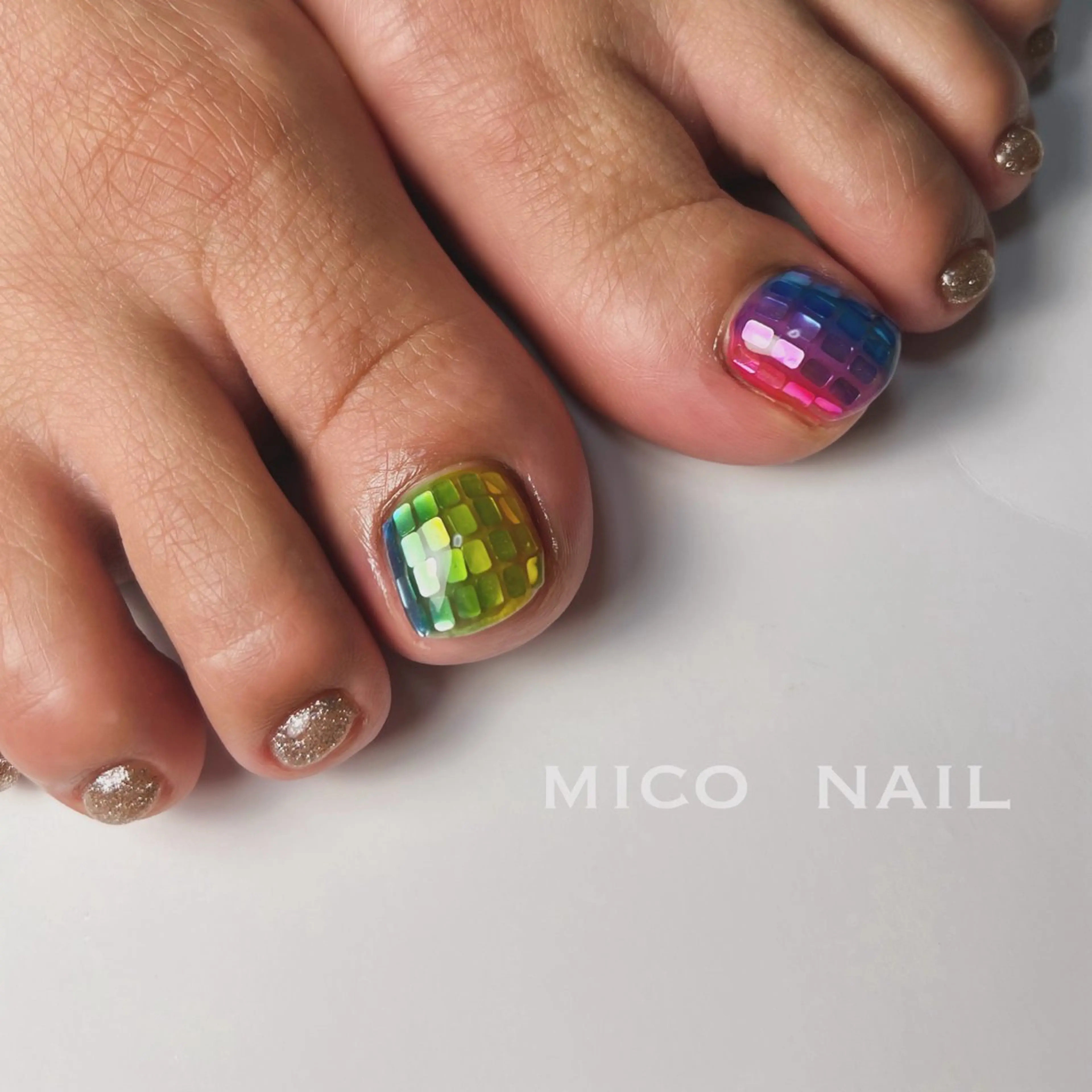 ネイル フットネイル mico nailのネイルデザイン