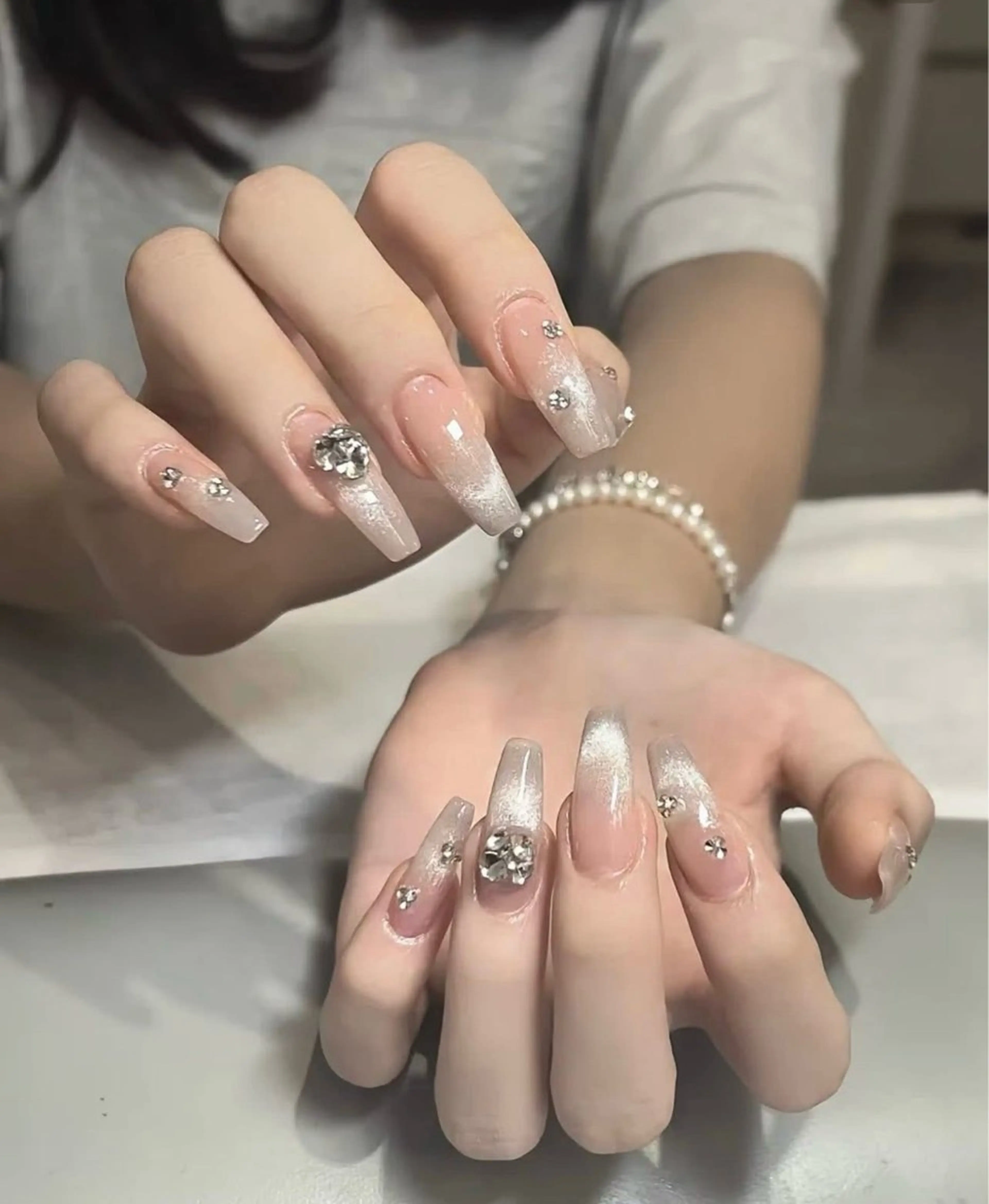 ネイル ストーンネイル ハンドネイル Sora Nail Ayaseのネイルデザイン
