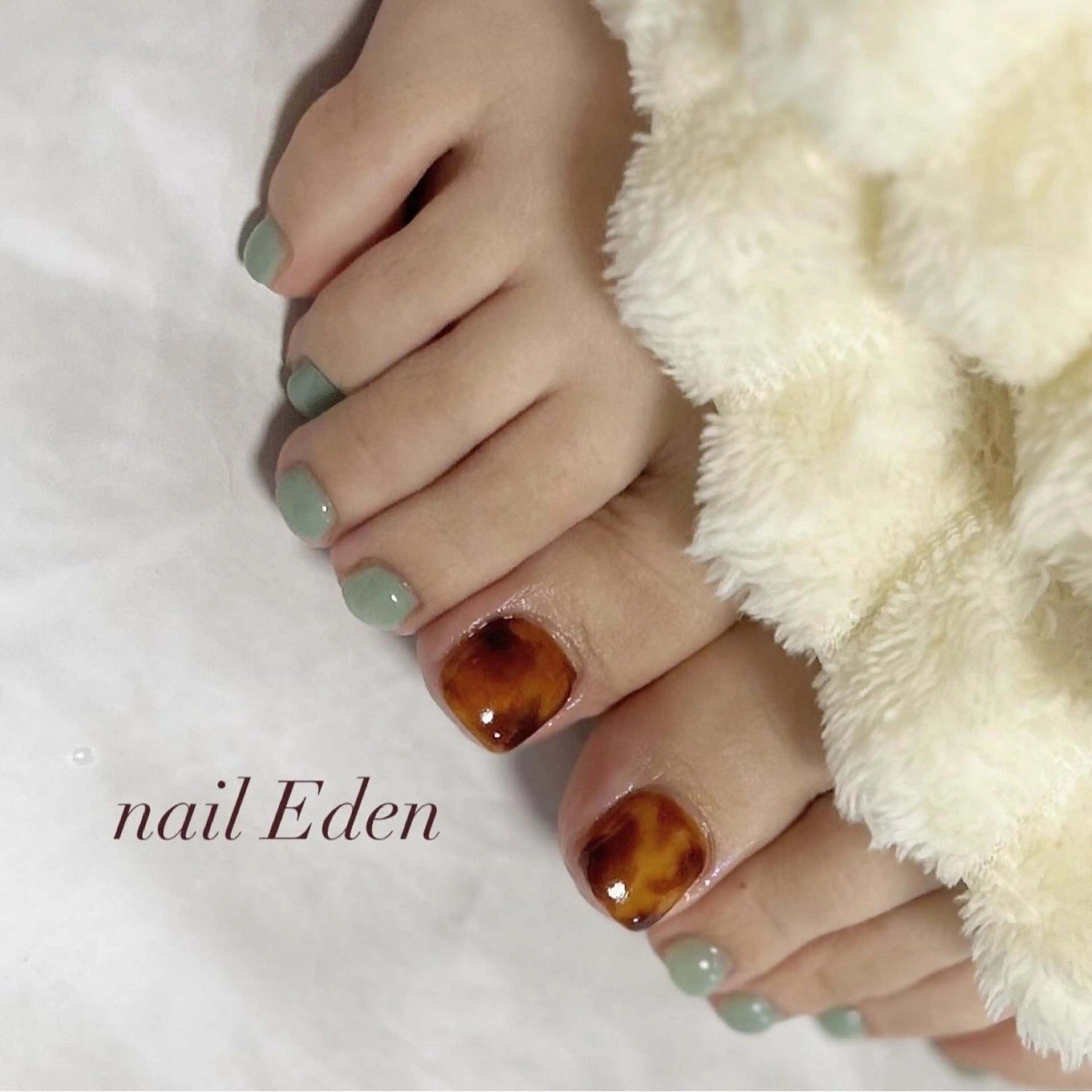 ネイル 持ち込み フットネイル Eden　private nail saron所属・Eden ♾️のネイルデザイン