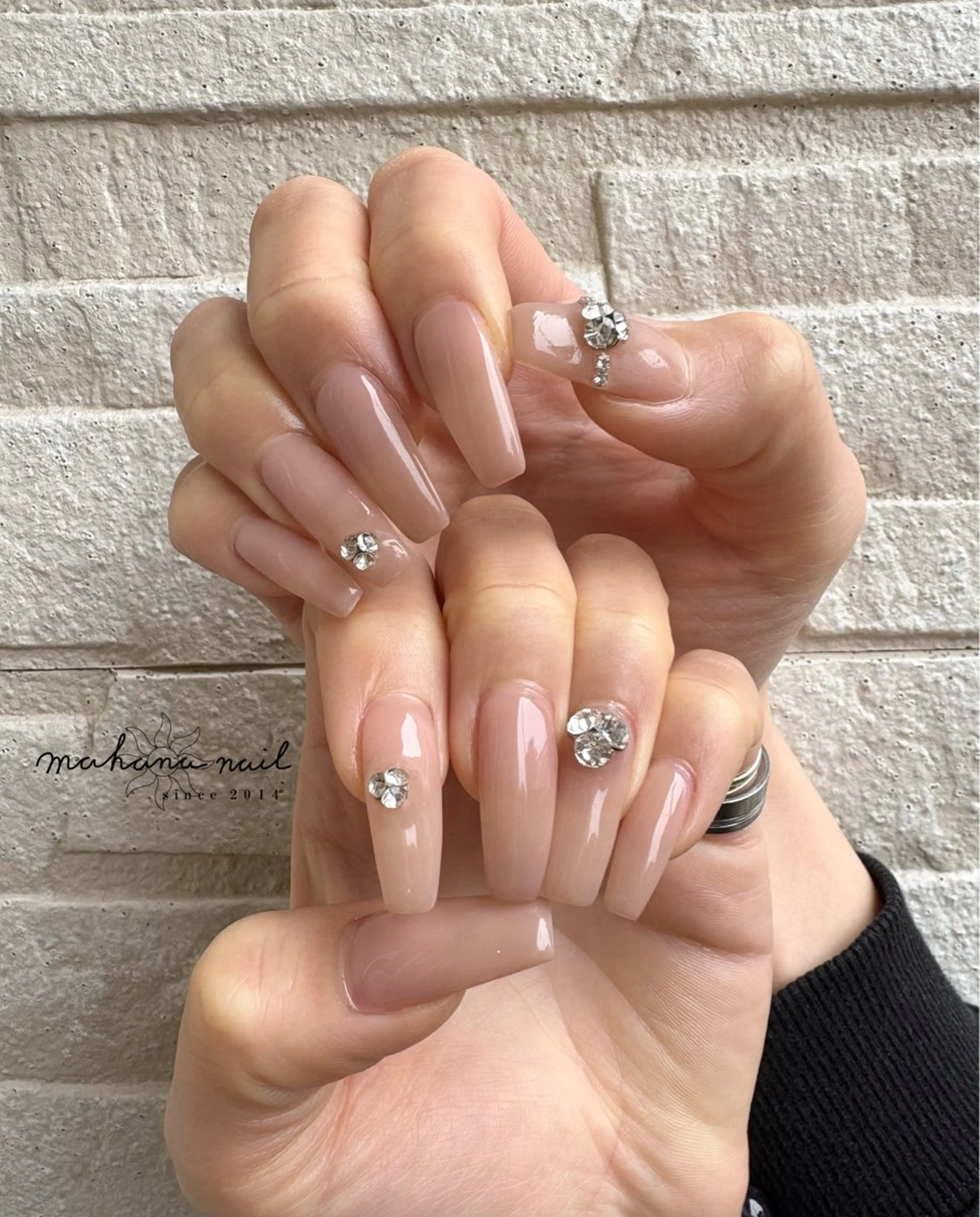 ネイル ロングネイル ハンドネイル mahana nailのネイルデザイン