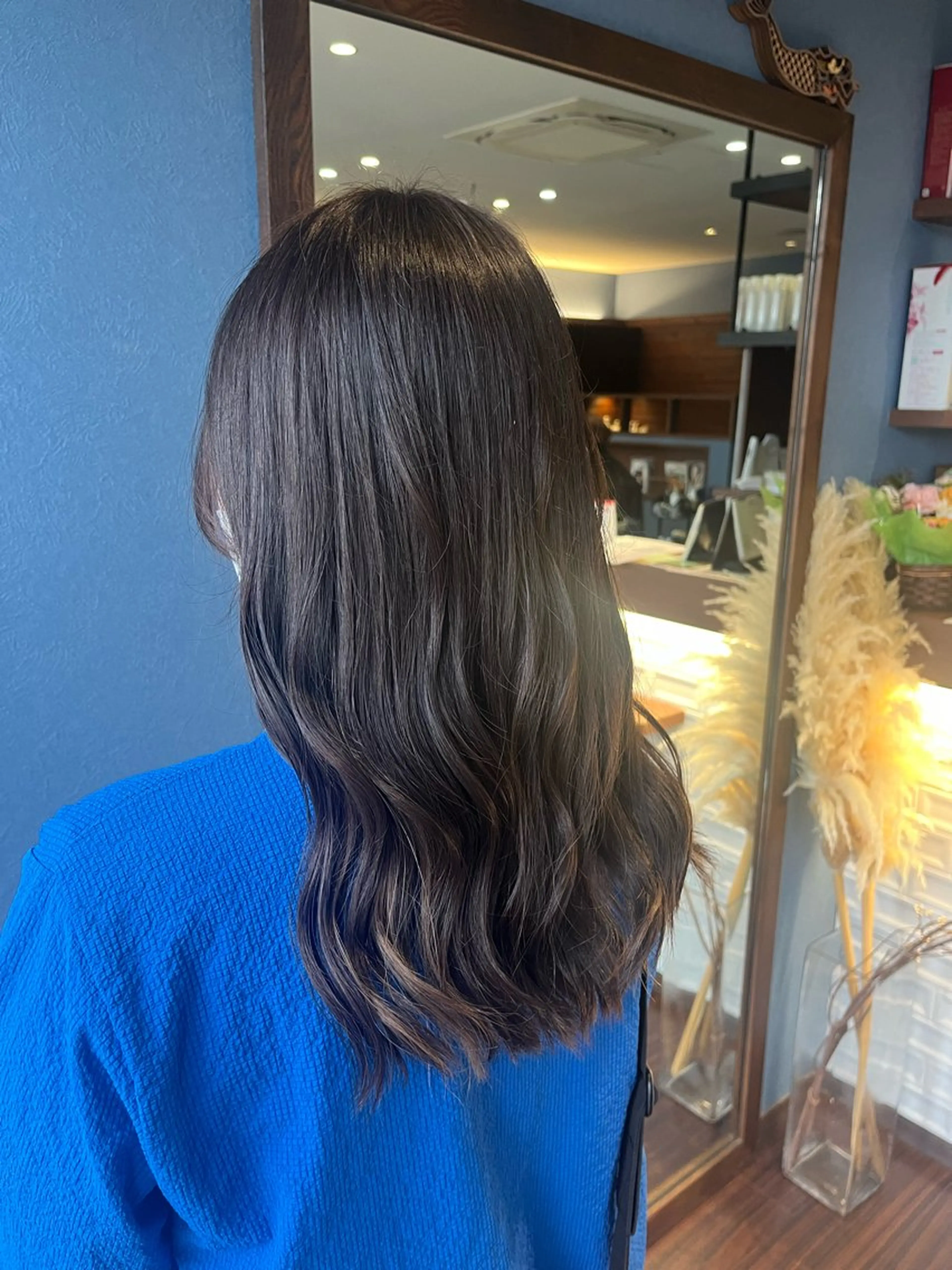 セミロング カラー ブラウンカラー ダークブラウン ヘアカラー 🌼Kubu成田 陽実🌼のヘアスタイル