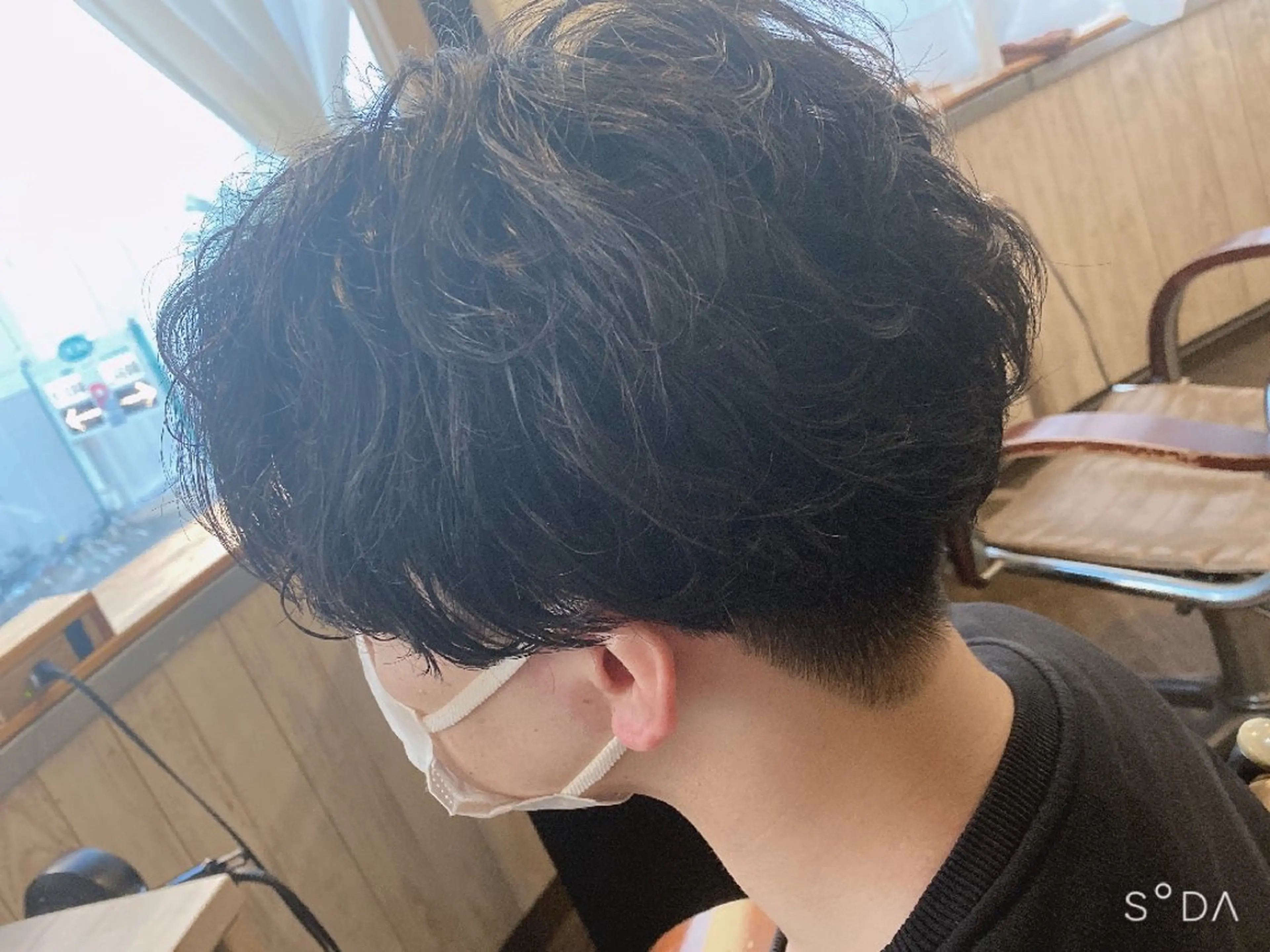 メンズカット+パーマ+前処理トリートメント ￥7000の写真