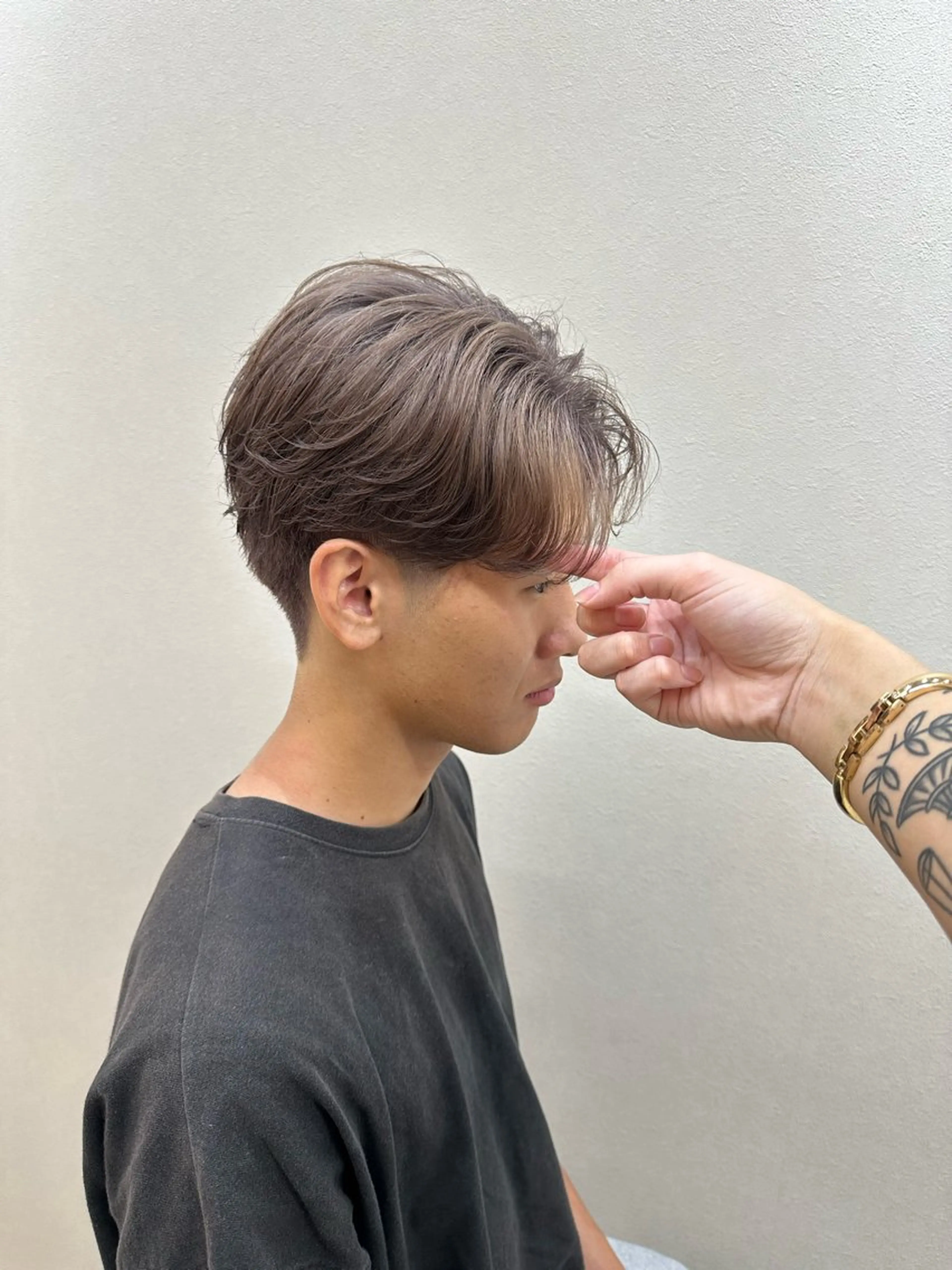 ショート カラー メンズ カット ヘアカラー 木下 健心のヘアスタイル