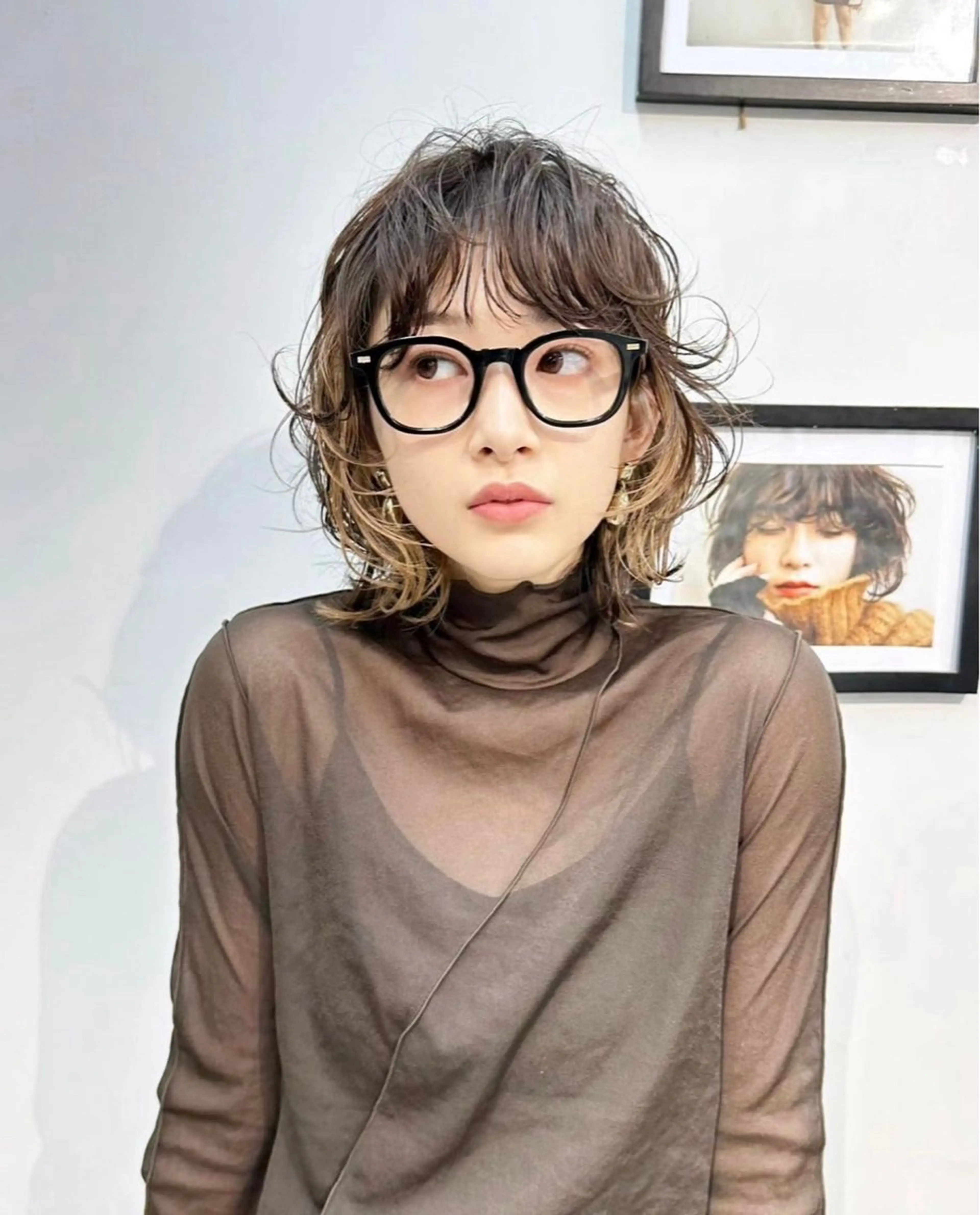 パーマ RIN パーマ/暖色カラーのヘアスタイル