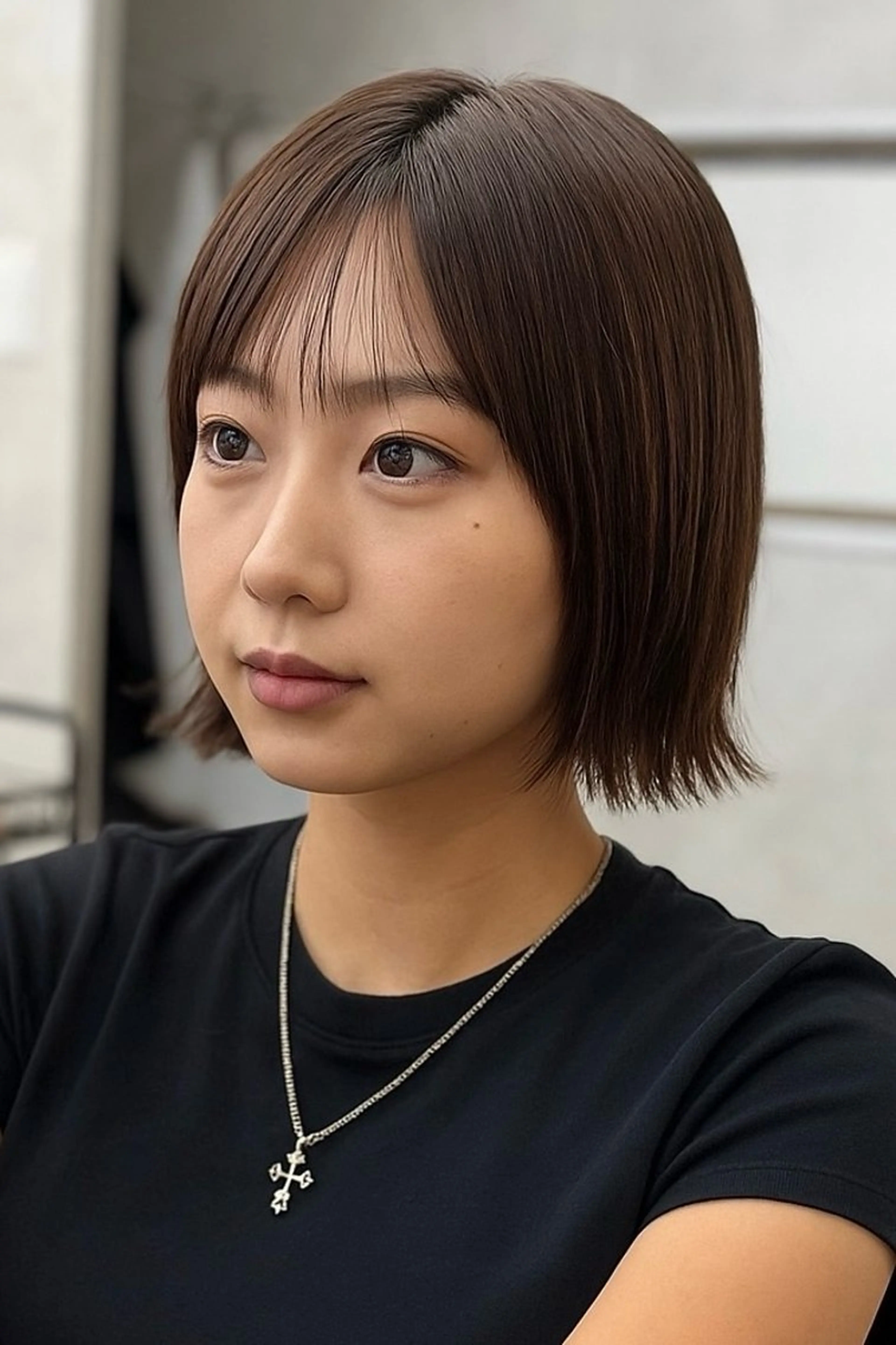 ミディアム カット 鎌倉 楓麻のヘアスタイル