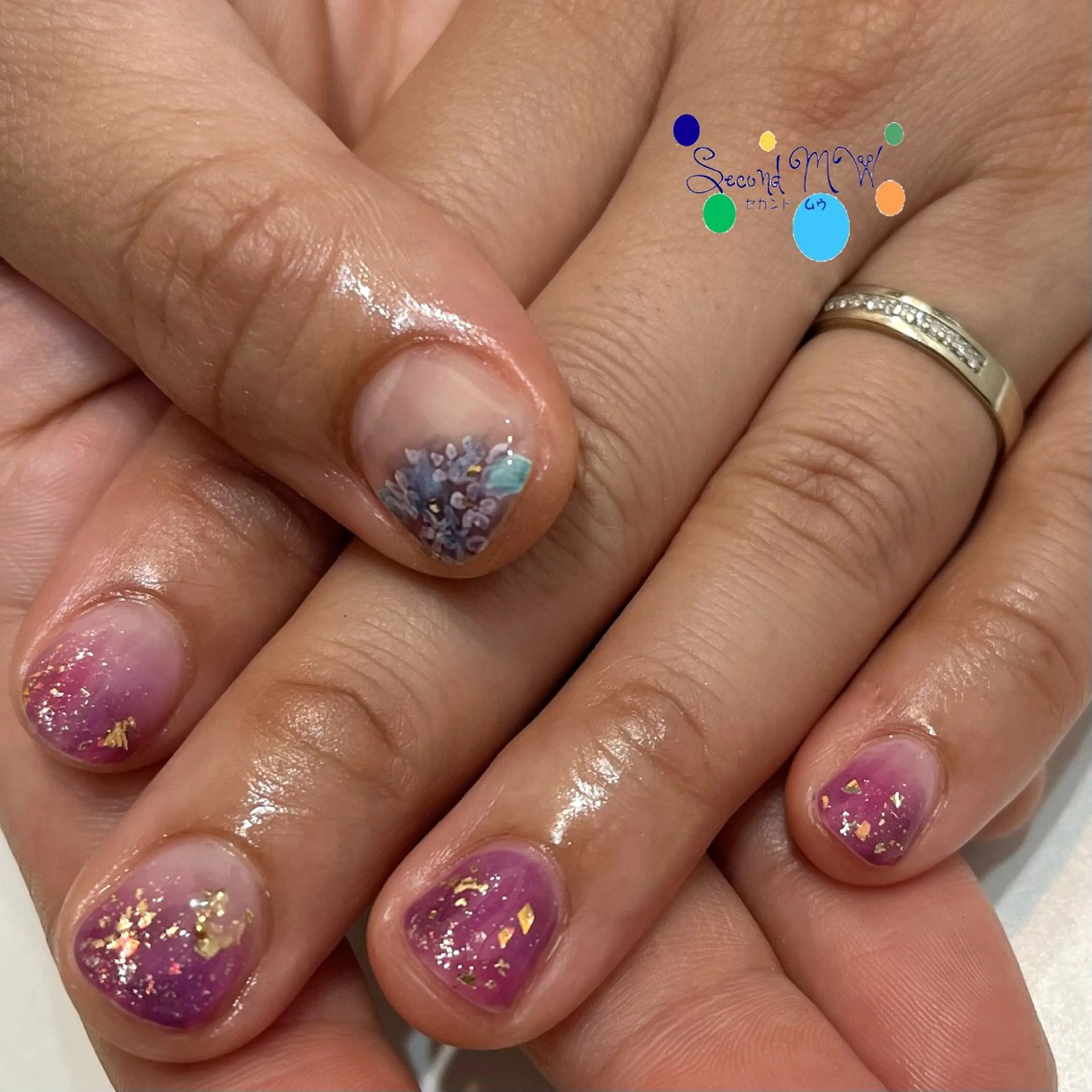 ネイル ハンドネイル Second   MW所属・似合わせカラー💜 Kawatsureのネイルデザイン