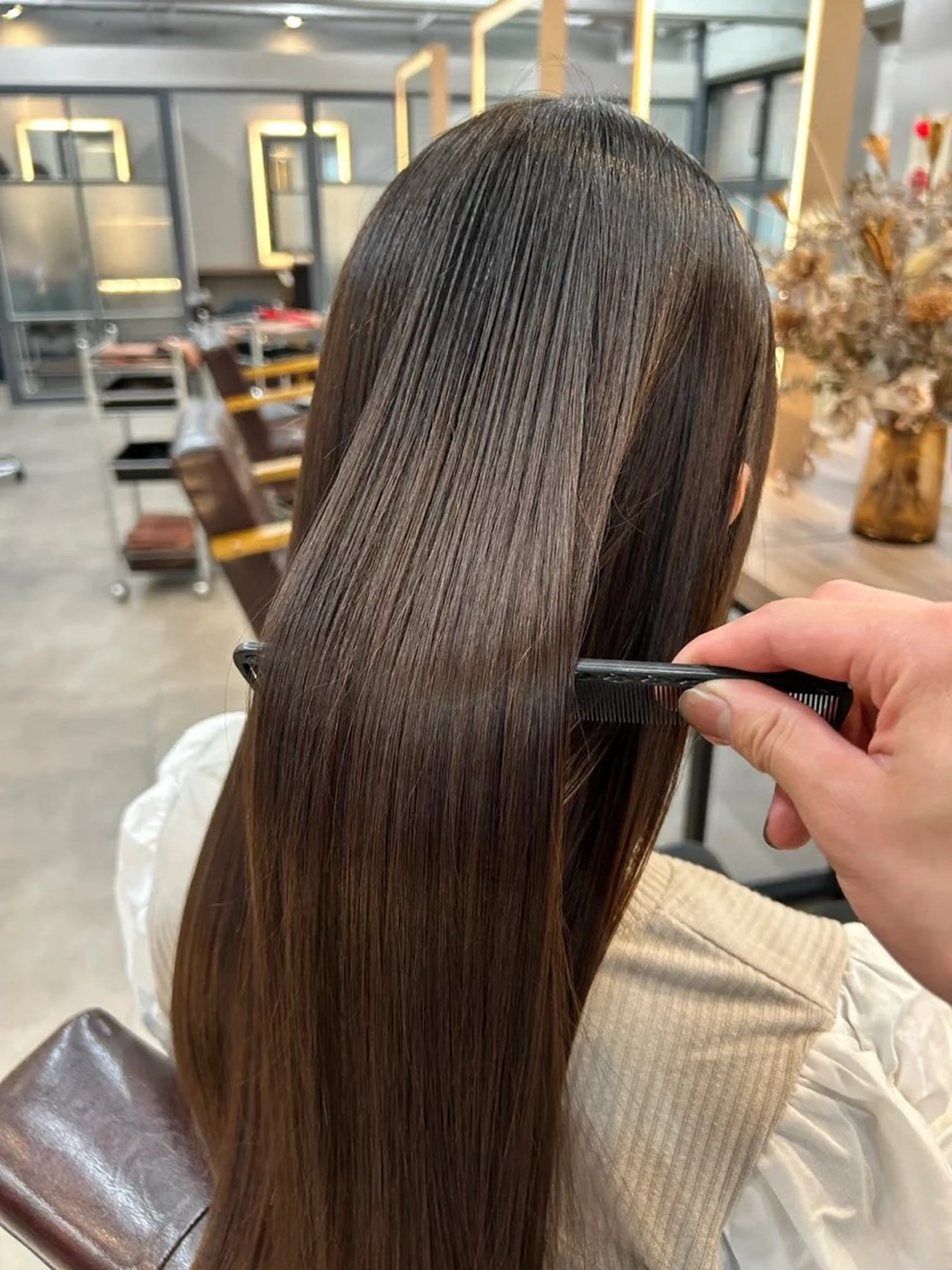 ロング 縮毛矯正 トリートメント カット トリートメント 💠髪質改善/艶髪 平松世麗💠のヘアスタイル