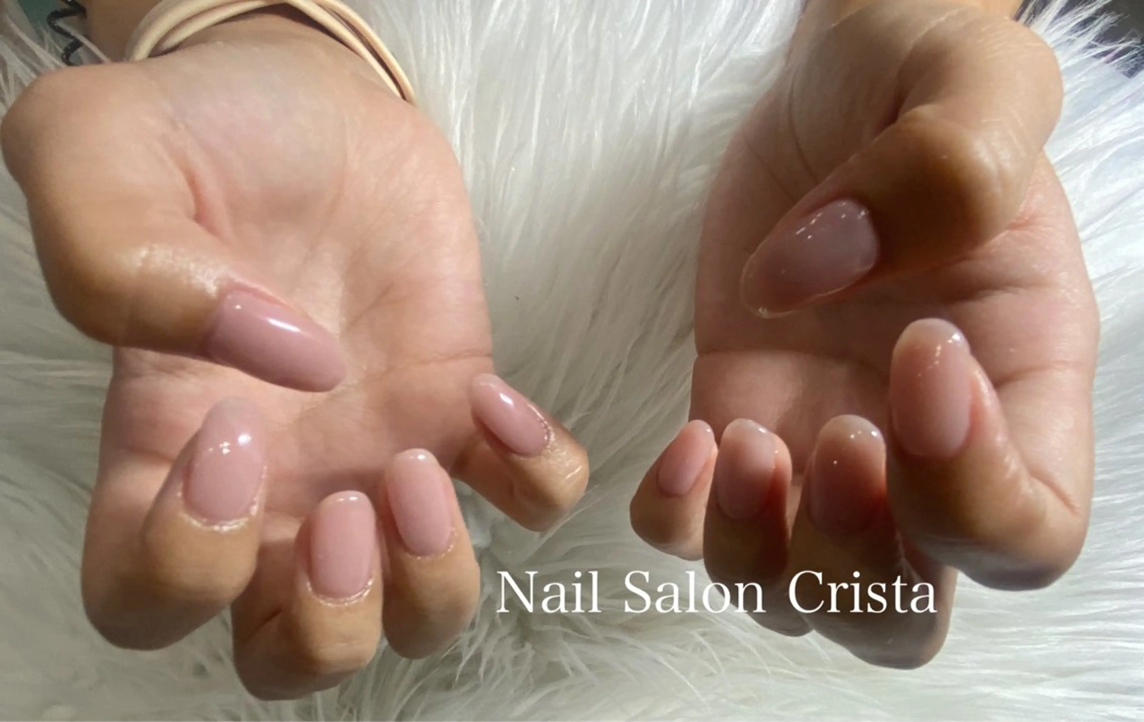 ネイル ジェルネイル パラジェル ピンク ハンドネイル CRISTA所属・CRISTA MOMOのネイルデザイン