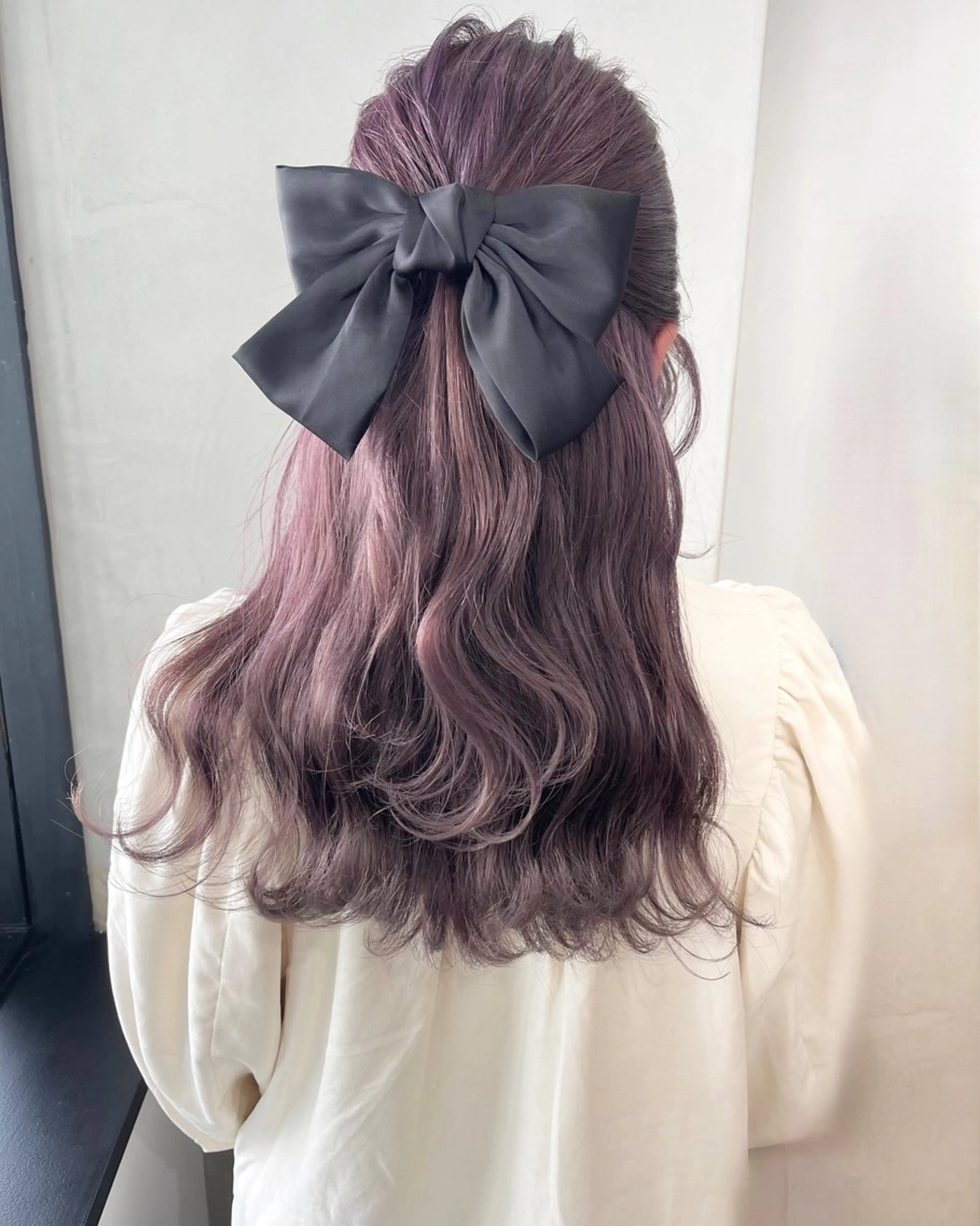 ロング カラー Risa🐈‍⬛/ グレージュ/透明感のヘアスタイル