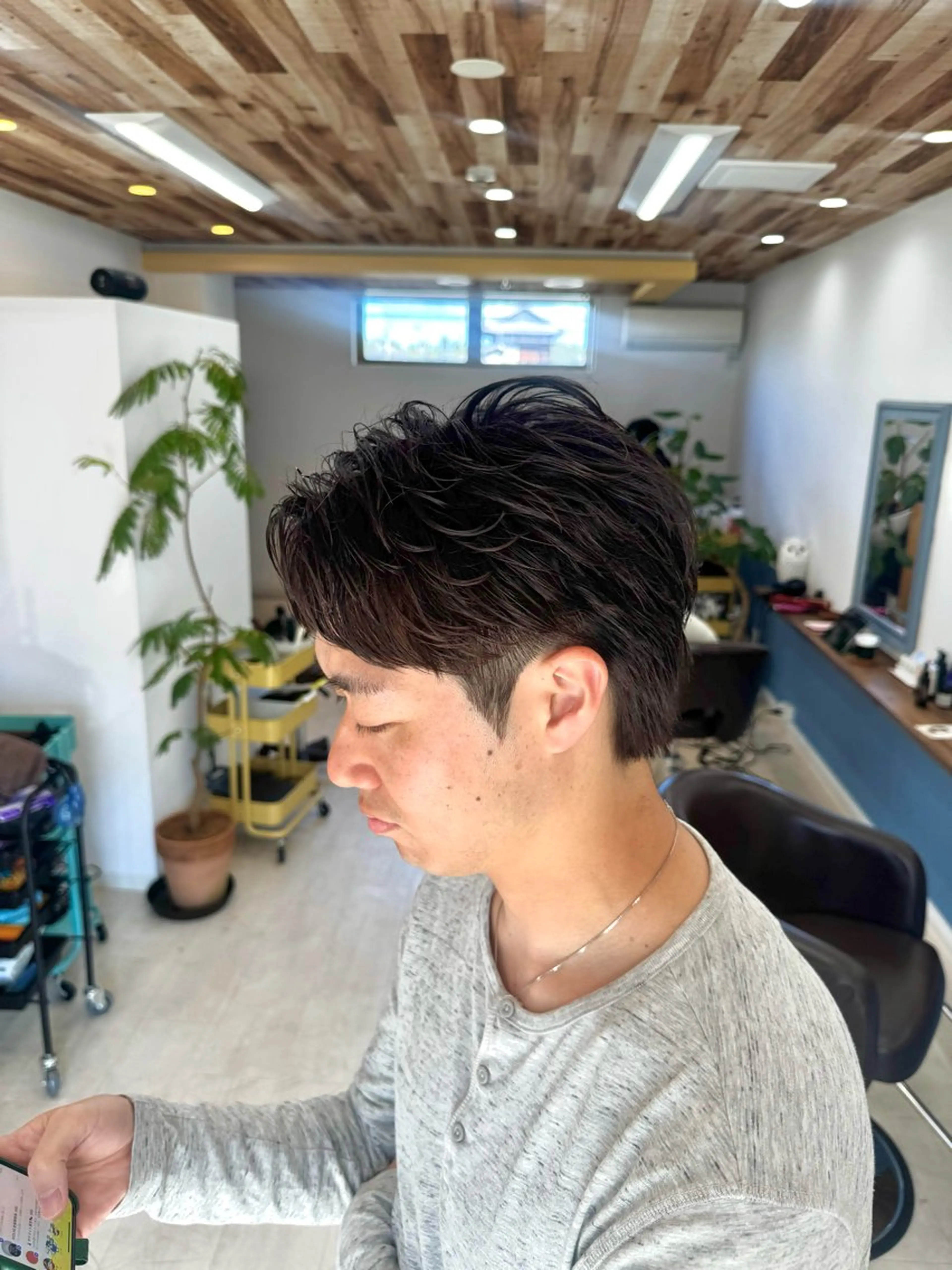 ショート パーマ メンズ カット パーマ iLo highlight NARITA所属・髙橋 悠也 ／メンズ特化のヘアスタイル